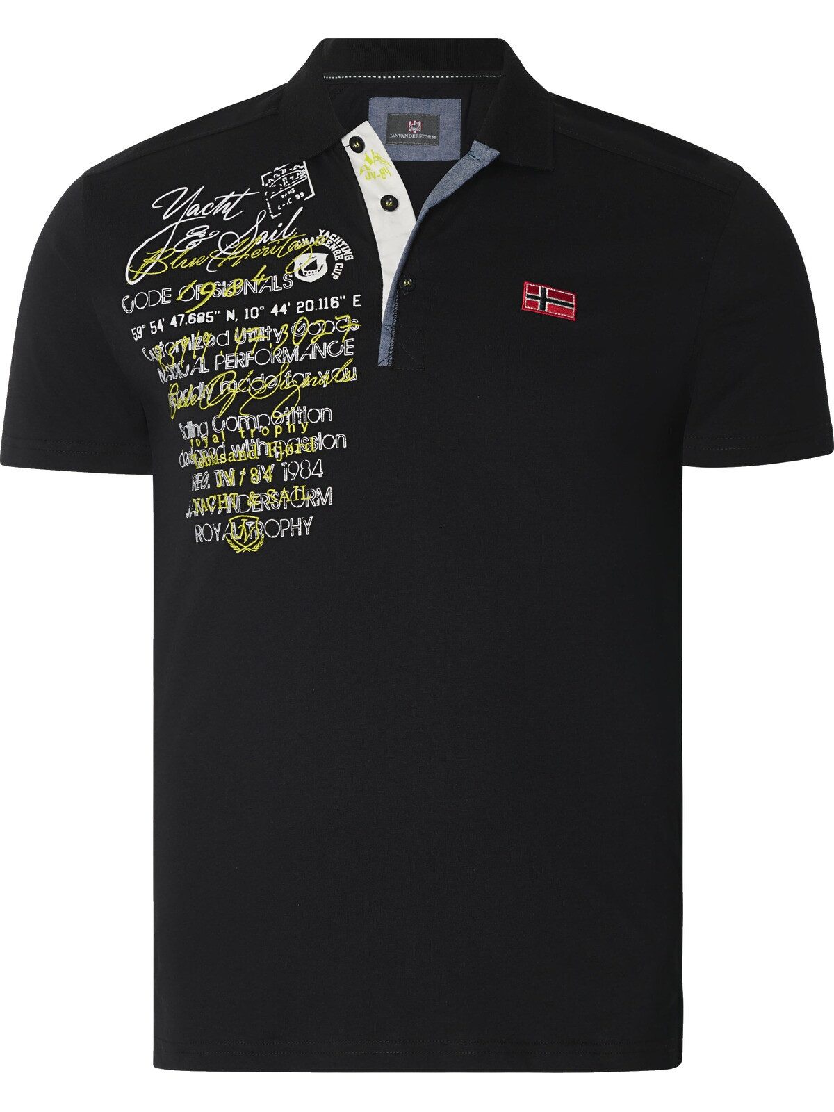 Jan Vanderstorm Poloshirt JANO aus weicher Jersey-Qualität – Bild 3 von 5