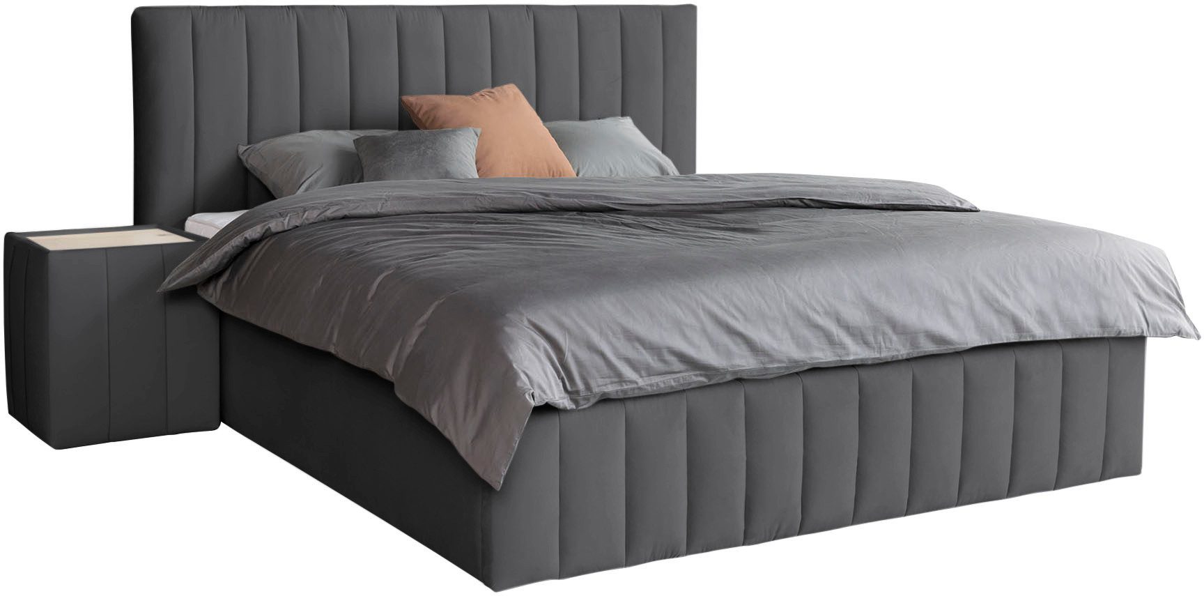 Home affaire Polsterbett Effy erhältlich in der Breite 180x200cm, wahlweise mit Lattenrost und King-Matratze (28cm) – Bild 2 von 5