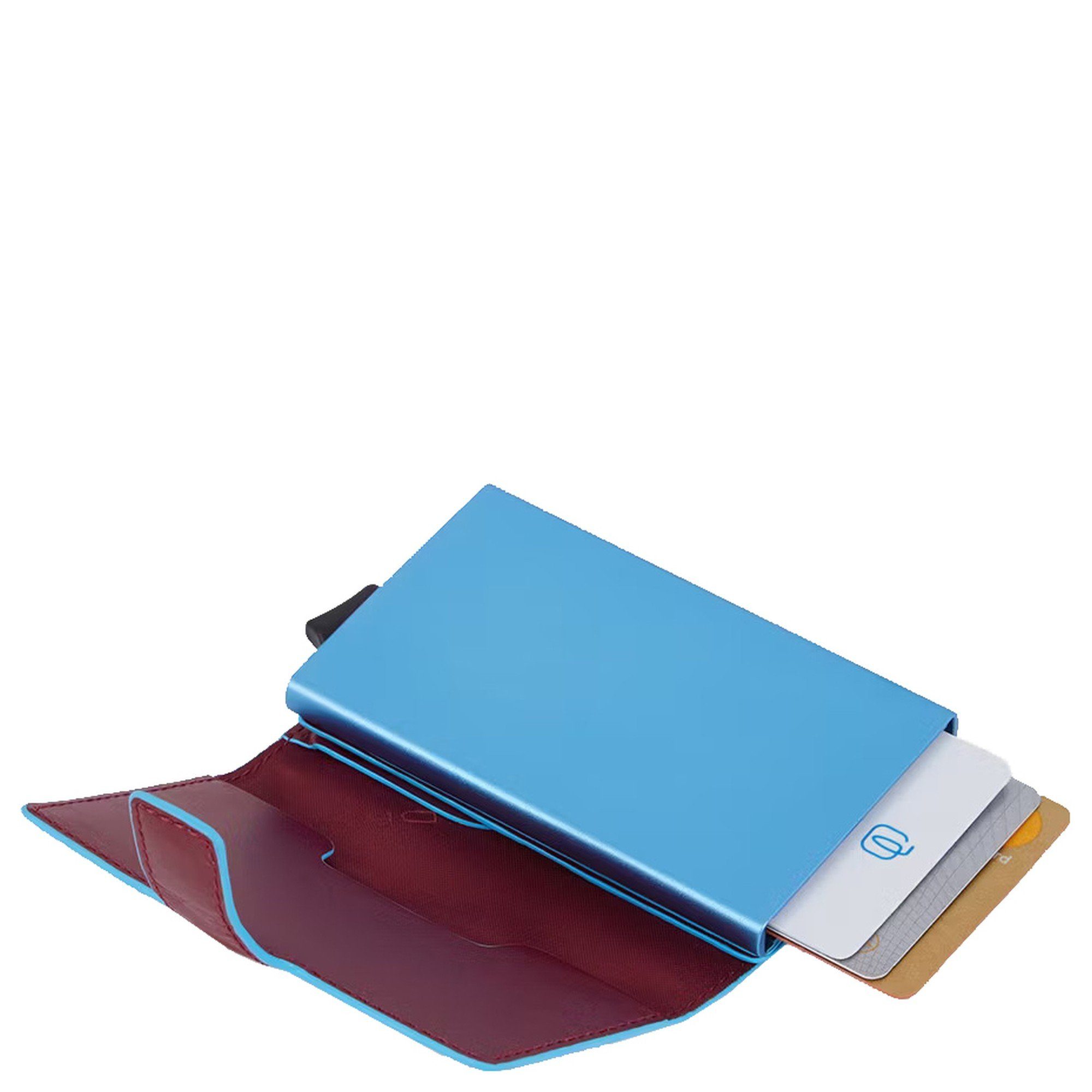 11cc RFID Piquadro Blue cm Geldbörse - 10 Square Kreditkartenetui (1-tlg)