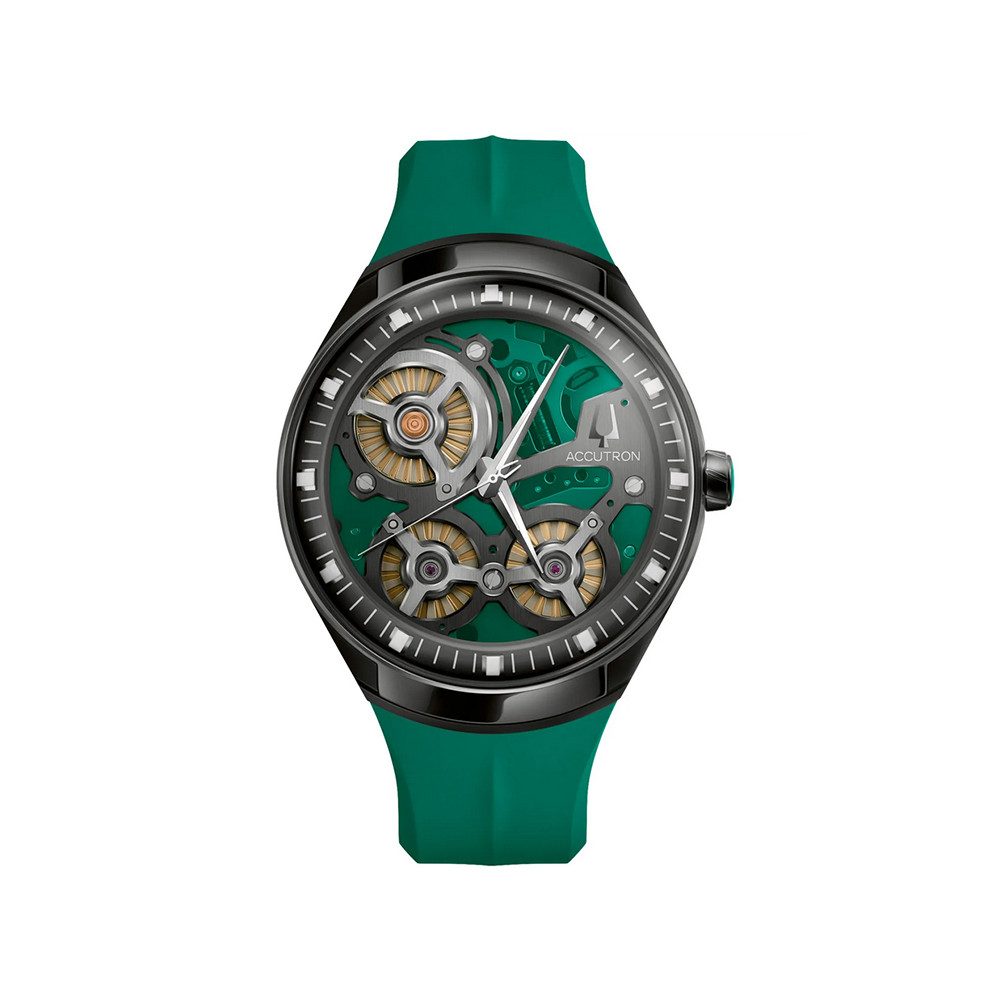 Bulova Quarzuhr Bulova Accutron Electrostatic DNA - Casino Green 28A207 28A207, Bulova Accutron Electrostatic DNA - Casino Green 28A207