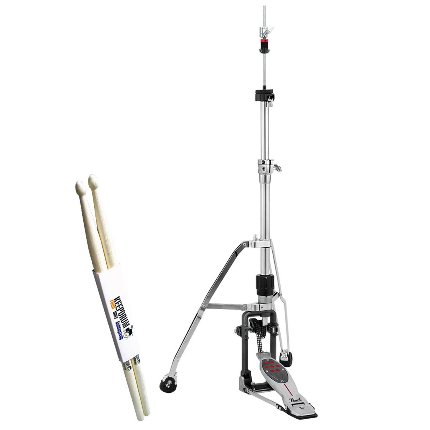 Schlagzeug Pearl H-2050 Eliminator HiHat Stativ mit Sticks