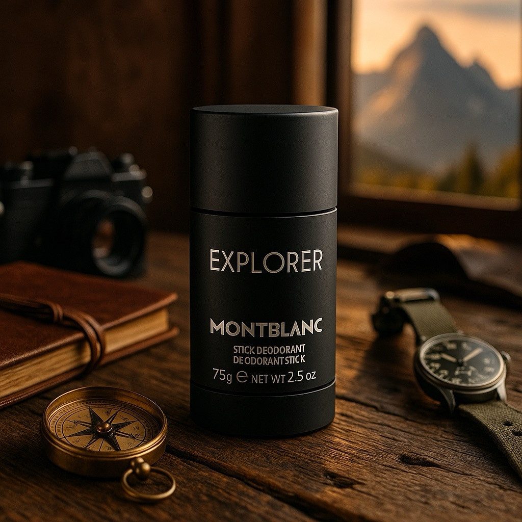 MONTBLANC Deo-Stift Explorer Deodorant Stick 75 g – alkoholfrei, vegan, ohne Parabene, – Duft nach Explorer Eau de Parfum – langanhaltende Frische –, hautverträglicher Deo-Stick für Männer – kompakt & pflegend
