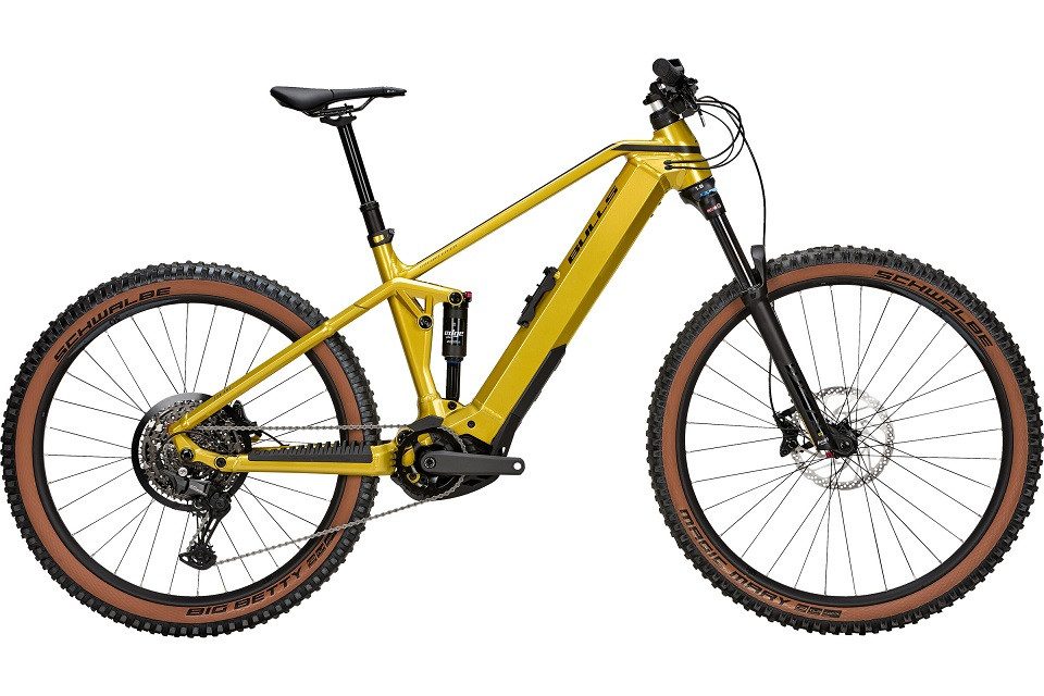 Bulls E-Bike Bulls Sonic EVO AM 1 29''/27,5'' 750 Wh gelb 2024/2025, 10 Gang SHIMANO Cues RD-U6000, Kettenschaltung, Bosch Performance Line CX smart System, 750 Wh