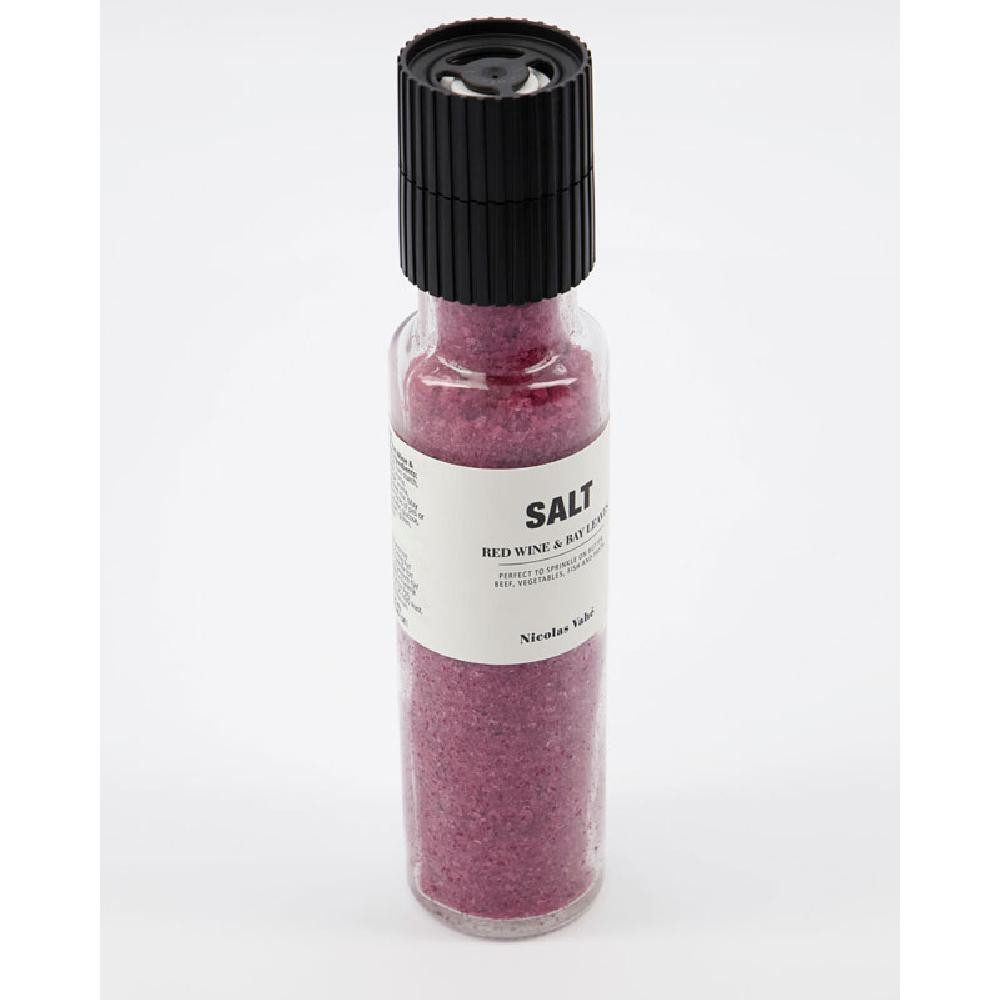 Nicolas Vahé Gewürz Salz mit Rotwein und Lorbeer (340g)