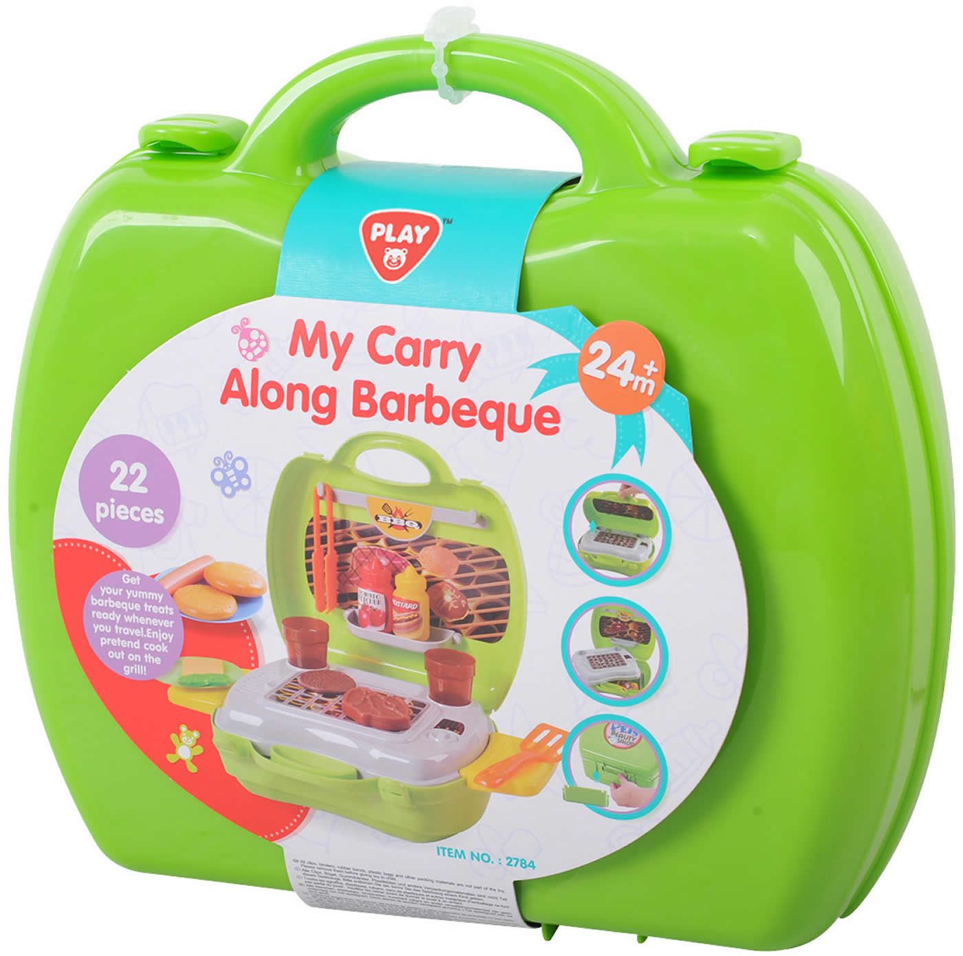 Play Kinder-Grill BBQ-Koffer 22-tlg Tischgrill m. günstig online kaufen