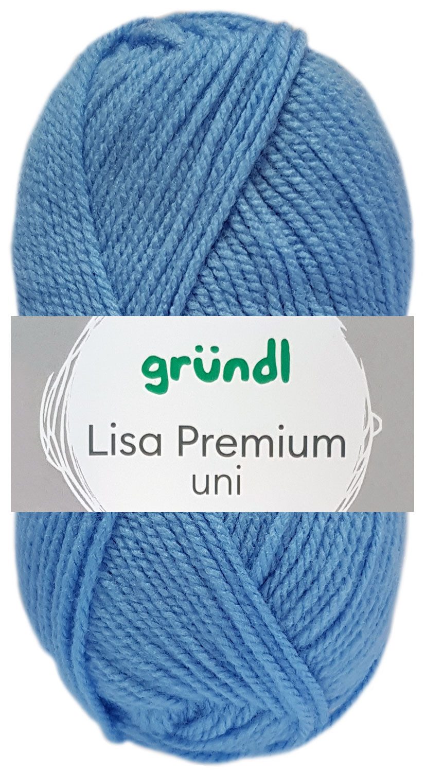 Gründl 50 Gramm Gründl Lisa Premium Uni Bastelgarn
