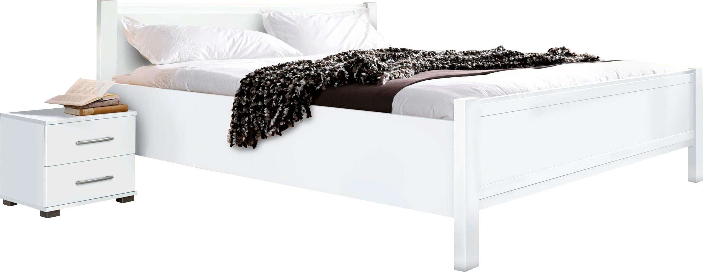 priess Bett Husum Schlafzimmer Jugendzimmer Rahmenbett, Komforthöhe, hochwertige Premium Qualität, für Motorrahmen geeignet