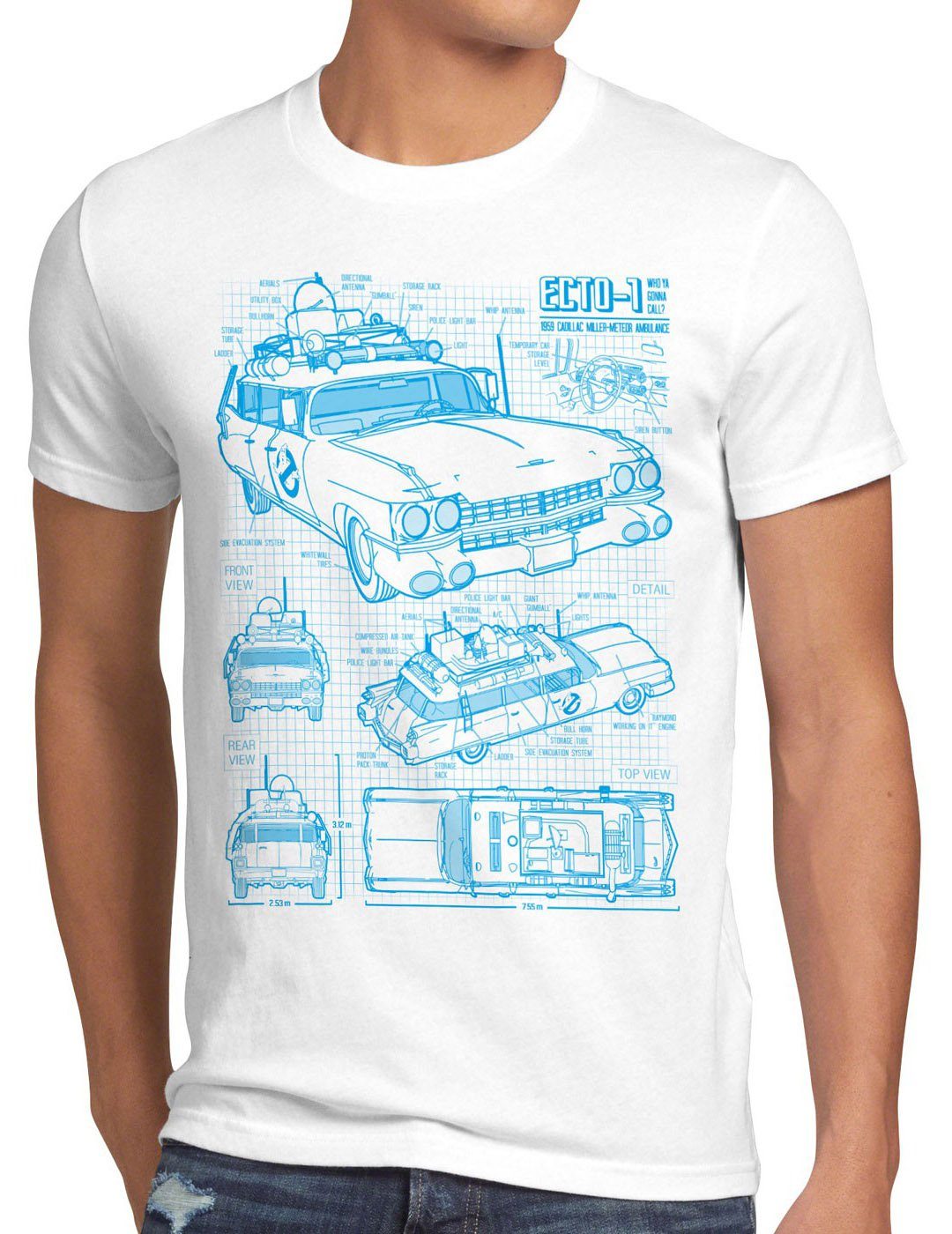 style3 T-Shirt ECTO- Blaupause geisterjäger slimer günstig online kaufen