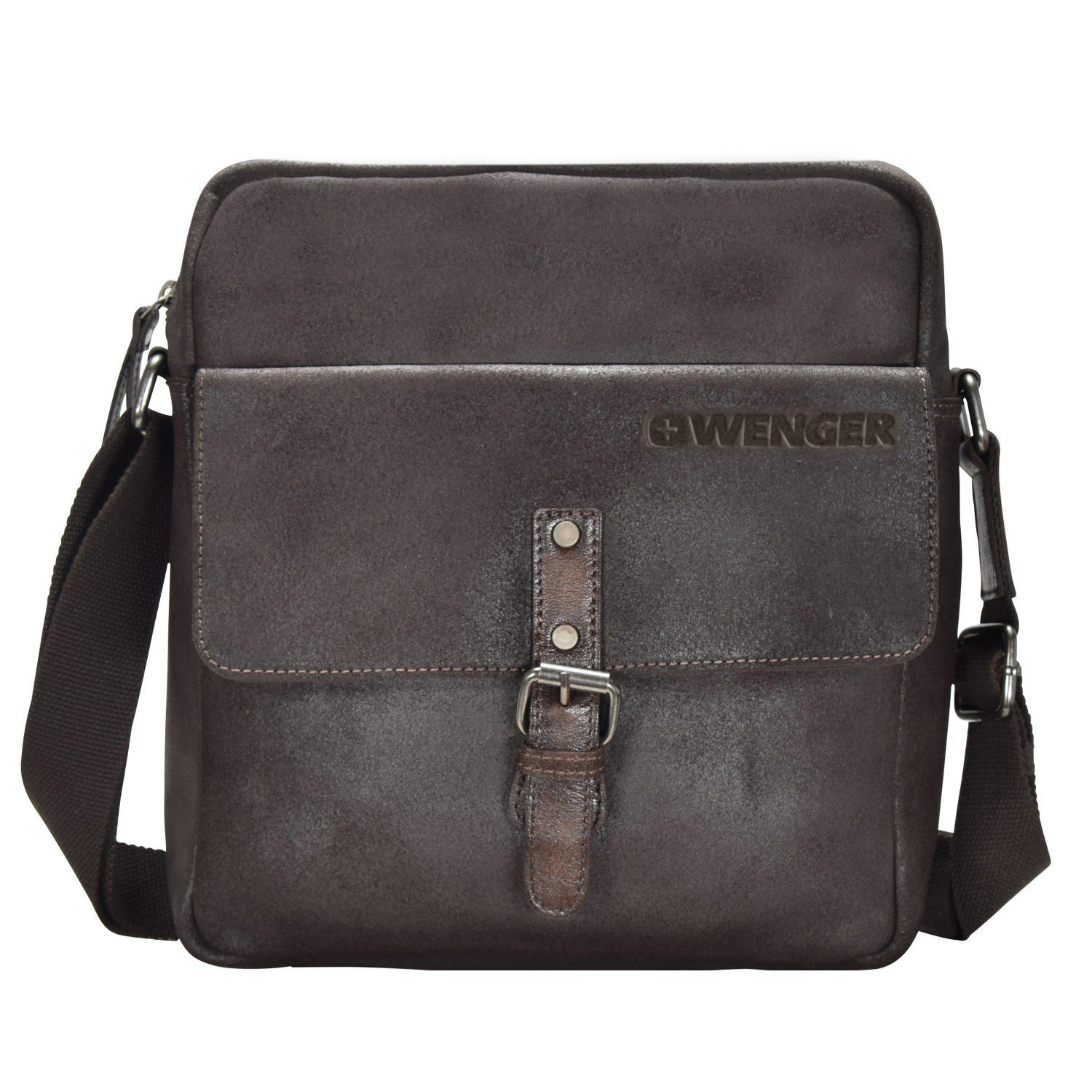 Aktuelle Angebote Wenger Foggy Umhän asche Leder 28 cm Tabletfach
