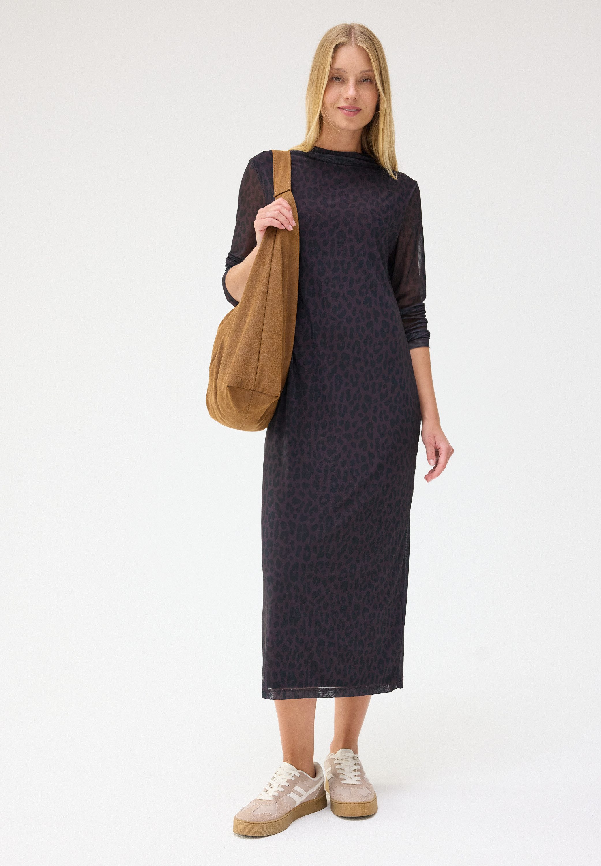 STREET ONE STUDIO Midikleid mit Leo-Muster