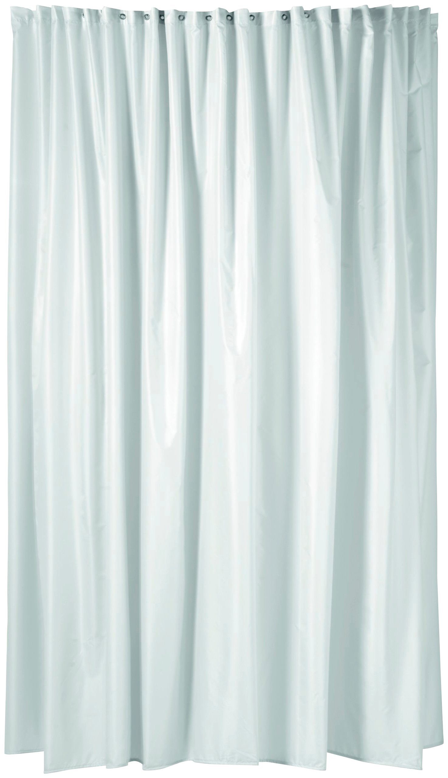 ERLAU Duschvorhang »Duschvorhang DV-180« Breite 240 cm, Höhe 200 cm, weiß mit Satinstreifen-HomeTrends