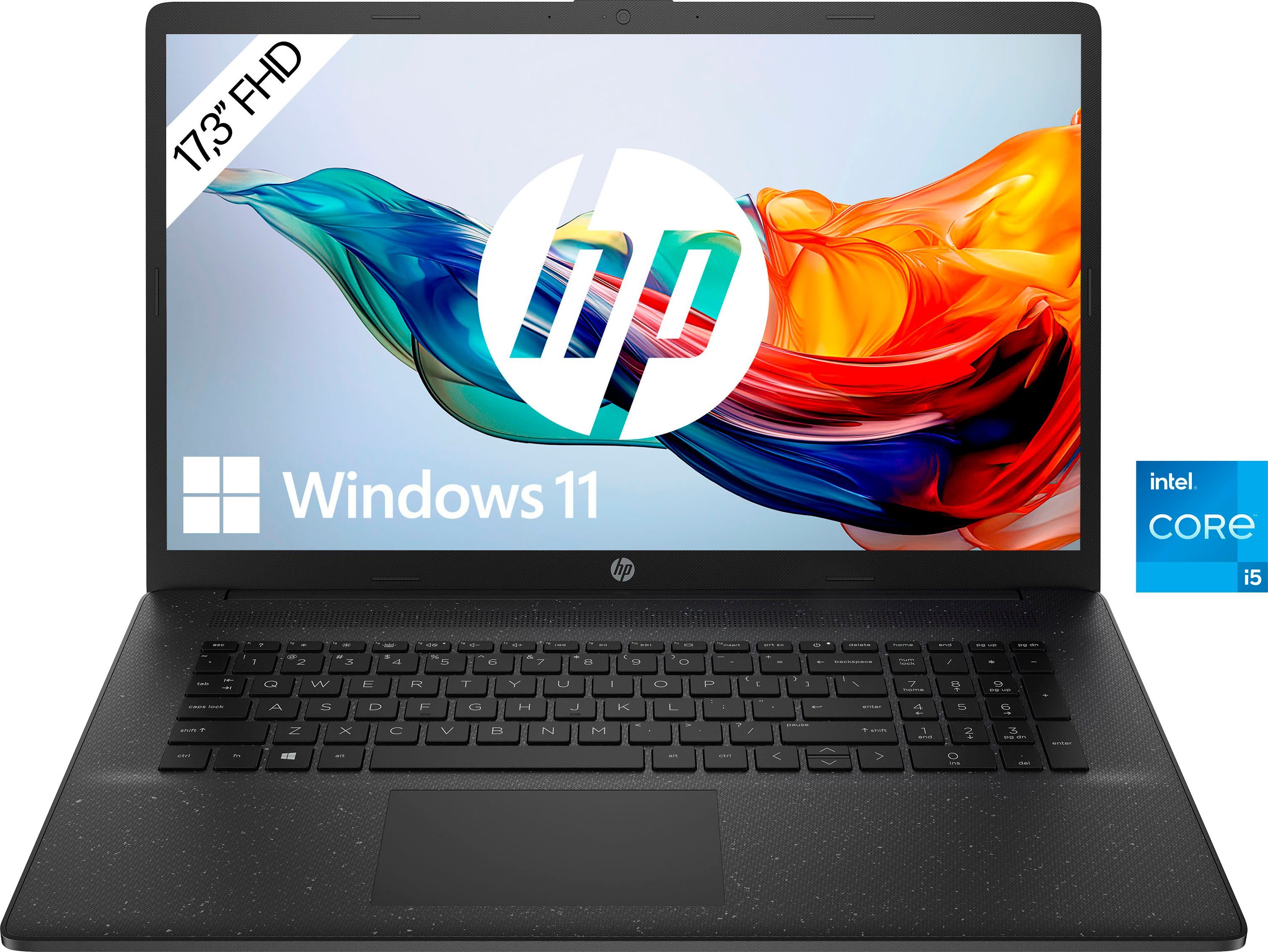 HP 17-cn2274ng Notebook (43,9 cm/17,3 Zoll, Intel Core i5 1235U, Iris Xe Graphics, 512 GB SSD)