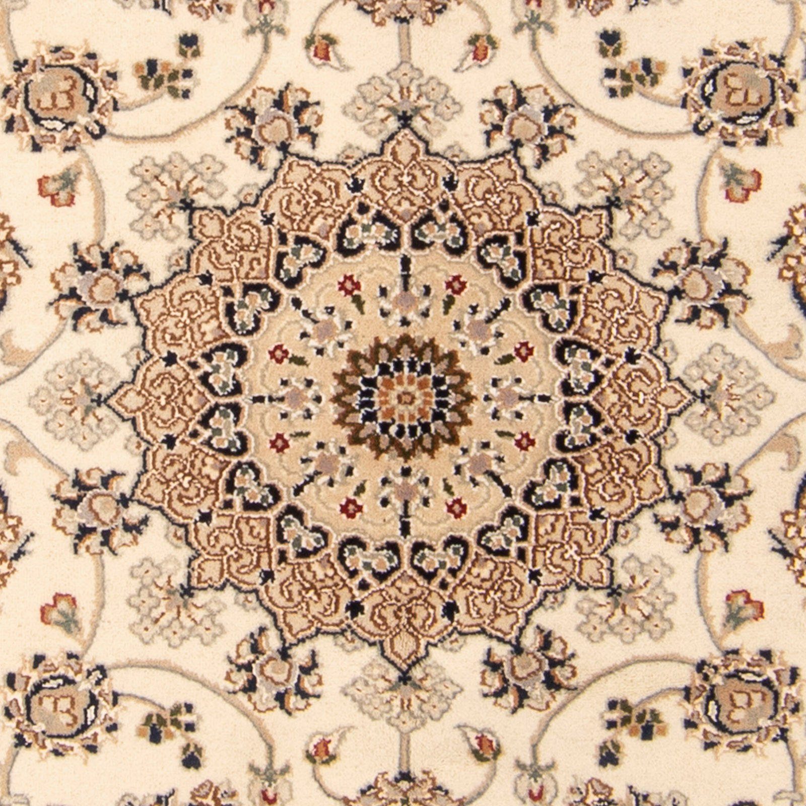 Orientteppich Perser - Keshan mm, - morgenland, Zertifikat Wohnzimmer, cm 181 x 123 Handgeknüpft, - rechteckig, 10 Höhe: Einzelstück beige, mit