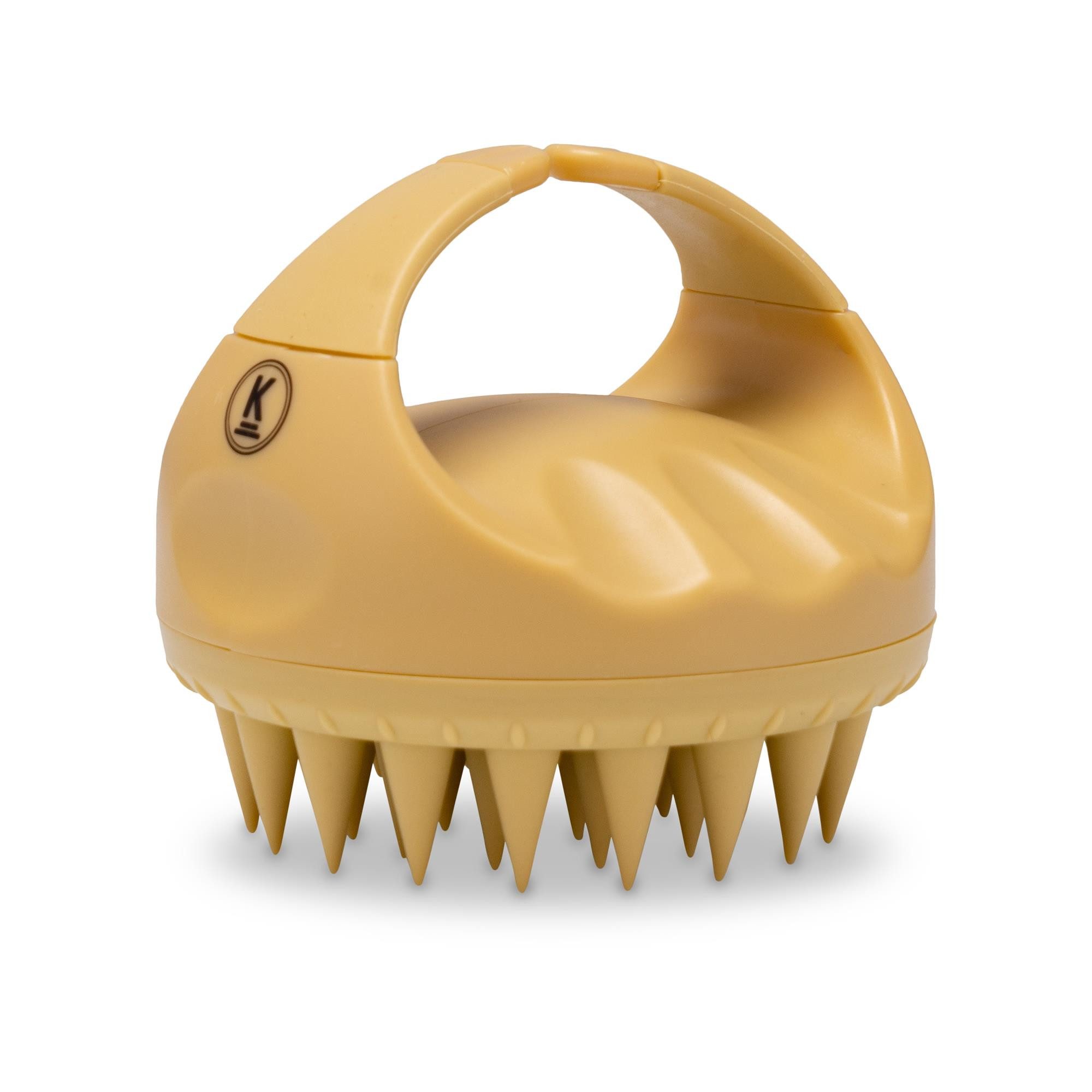 K-Pro Rundbürste Shampoobürste Kopfhautpflege Silikon Massagebürste, 1-tlg., Haarwachstum, Tiefenreinigung, Kopfhautmassage