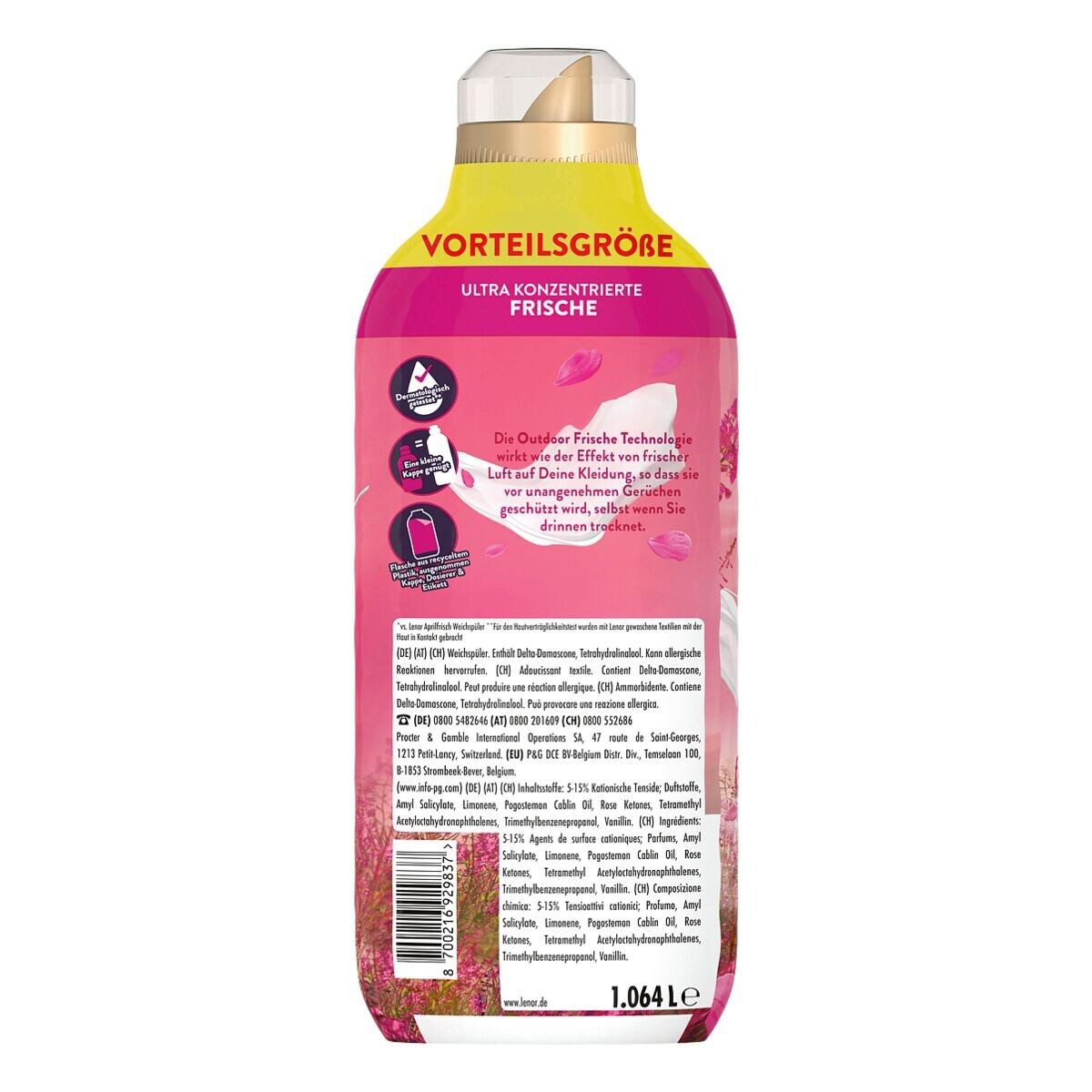 LENOR Luftfrisch Wildblumenfeld Weichspüler (76 WL, 1,06 Liter)