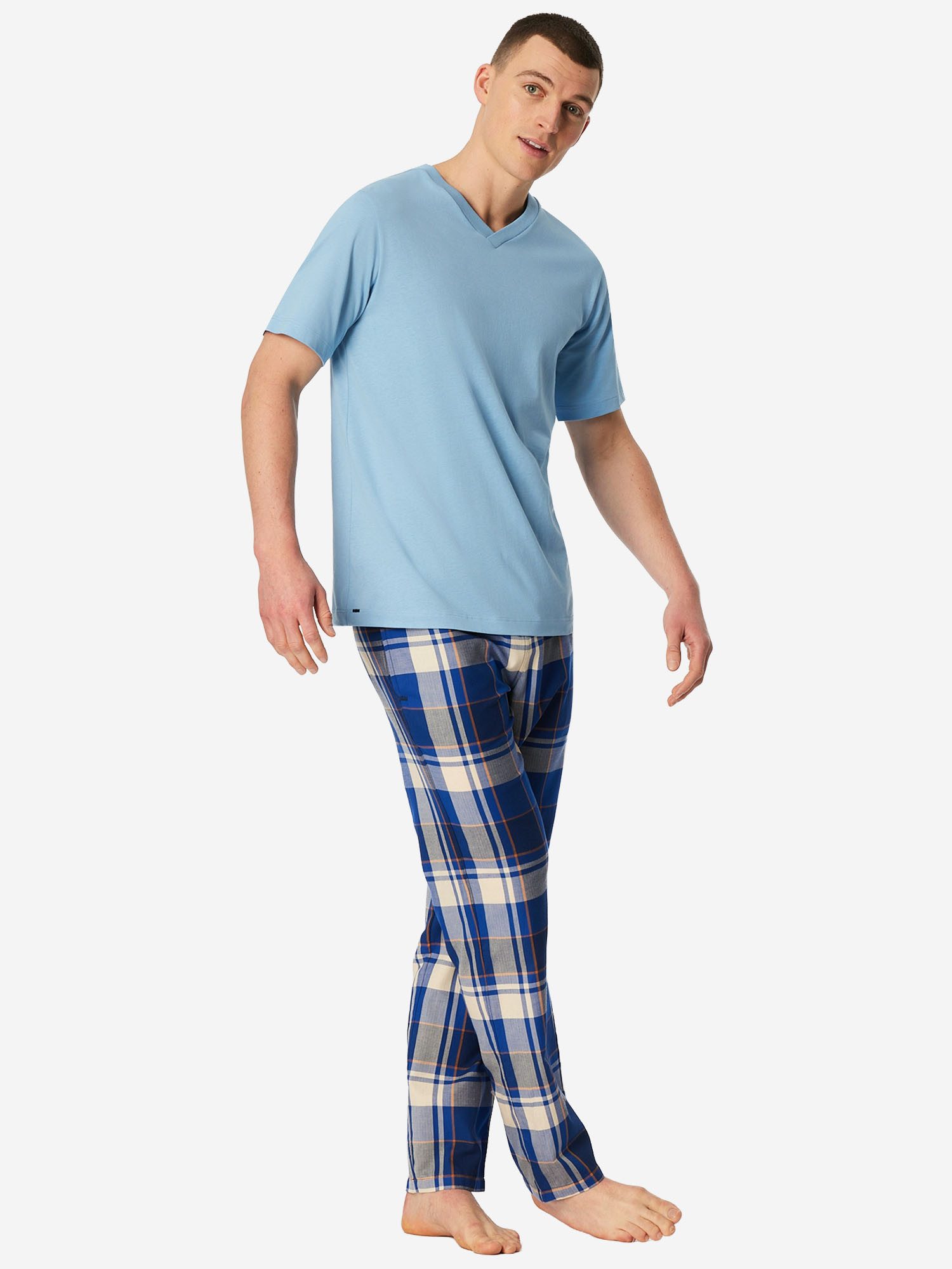 Schiesser Pyjamaoberteil Mix Relax Schlafshirt, Pyjama Shirt, Nachtshirt – Bild 4 von 5