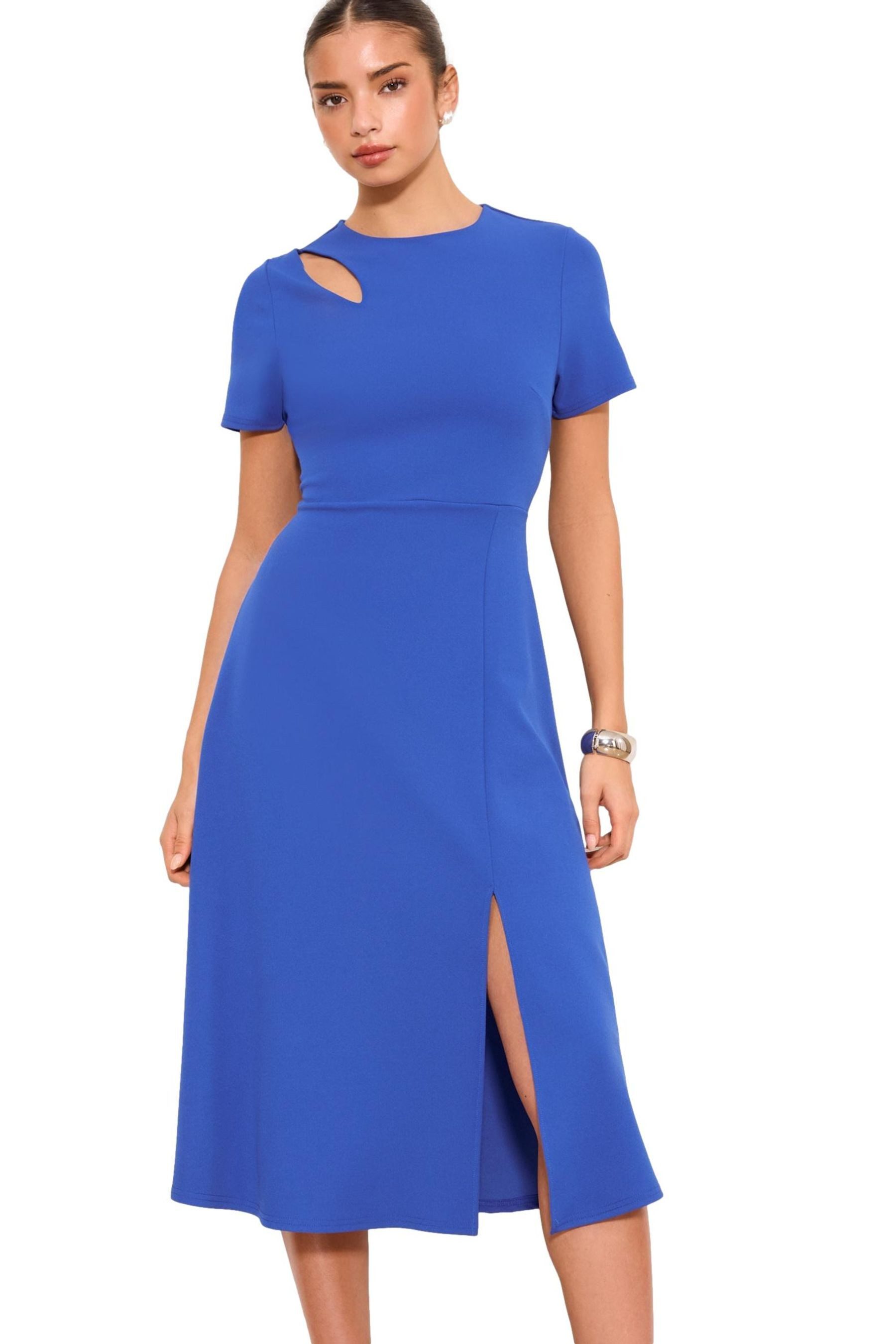 LIPSY Midikleid Lipsy Bodycon-Midikleid mit Schulterschlitz (1-tlg)