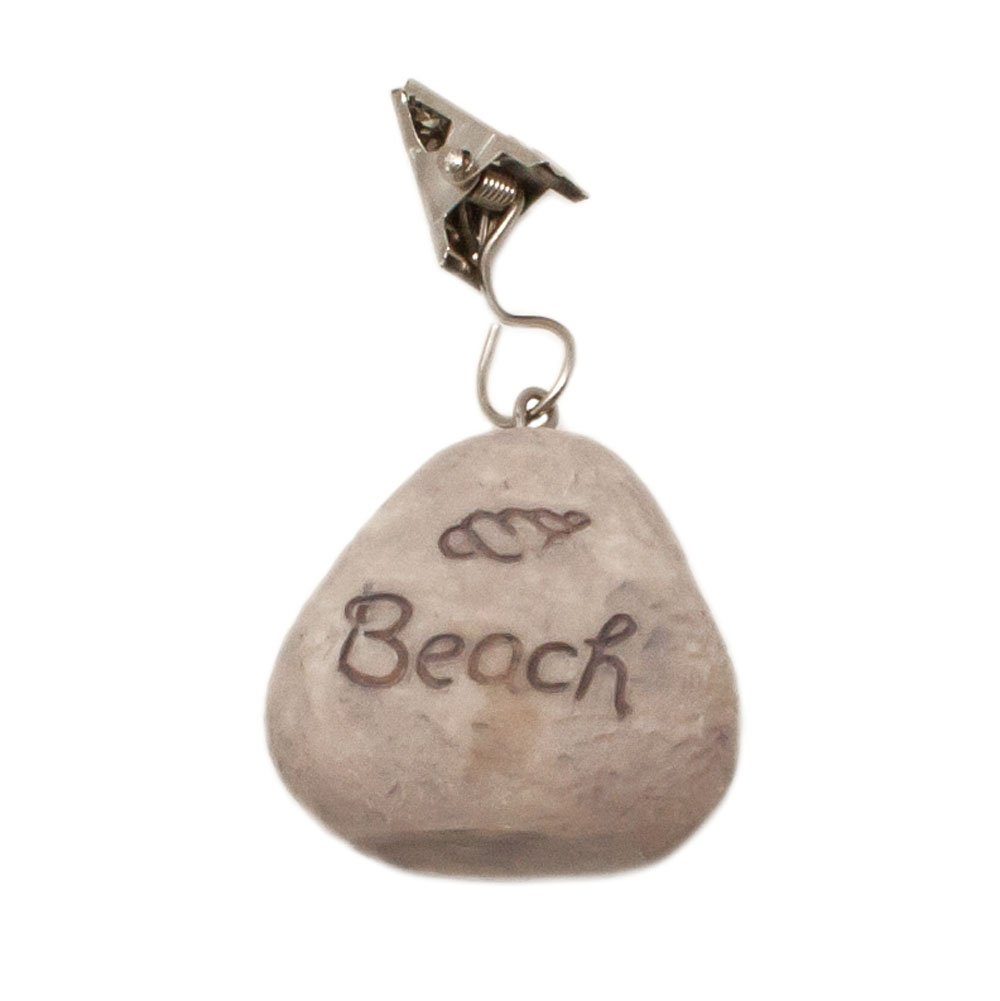 ToCi Tischtuchklammer Tischtuchbommel Set Beach Tischdeckenbeschwerer Stein Garten Deko, (8-tlg) – Bild 5 von 5