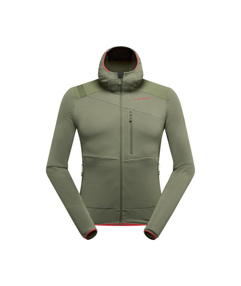 La Sportiva Fleecejacke Aequilibrium Thermal Hoody (mit Kapuze, atmungsaktiv) olivgrün Herren