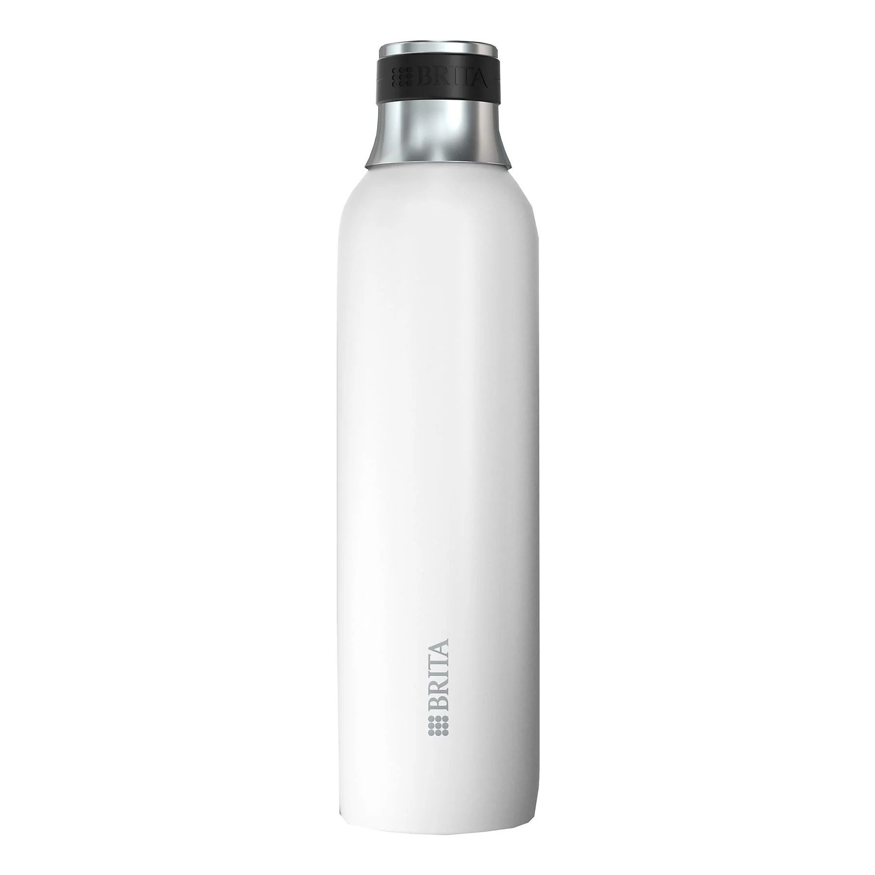 BRITA Trinkflasche BRITA Edelstahlflasche weiß für sodaTRIO Wassersprudler