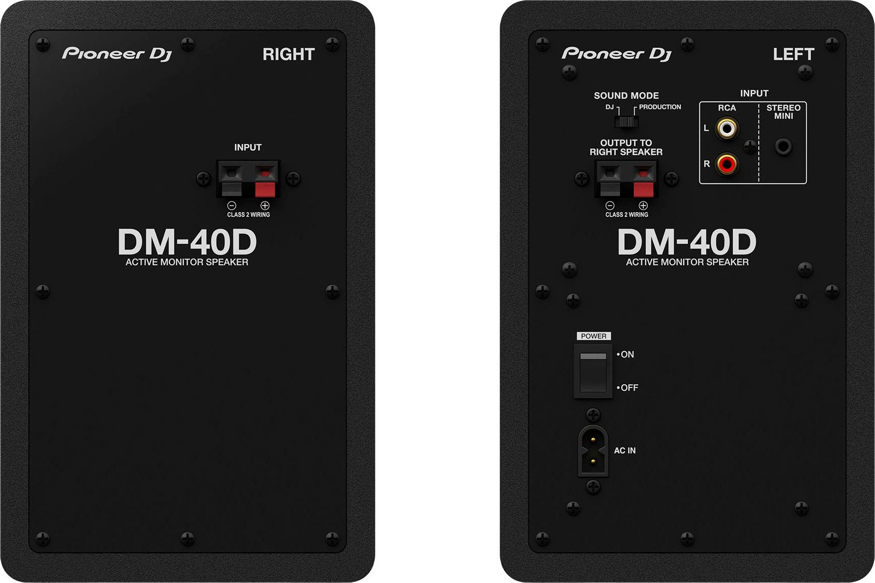 Pioneer DJ DM-40D 4" Lautsprecher Stereo (kabelgebunden, 40 W)