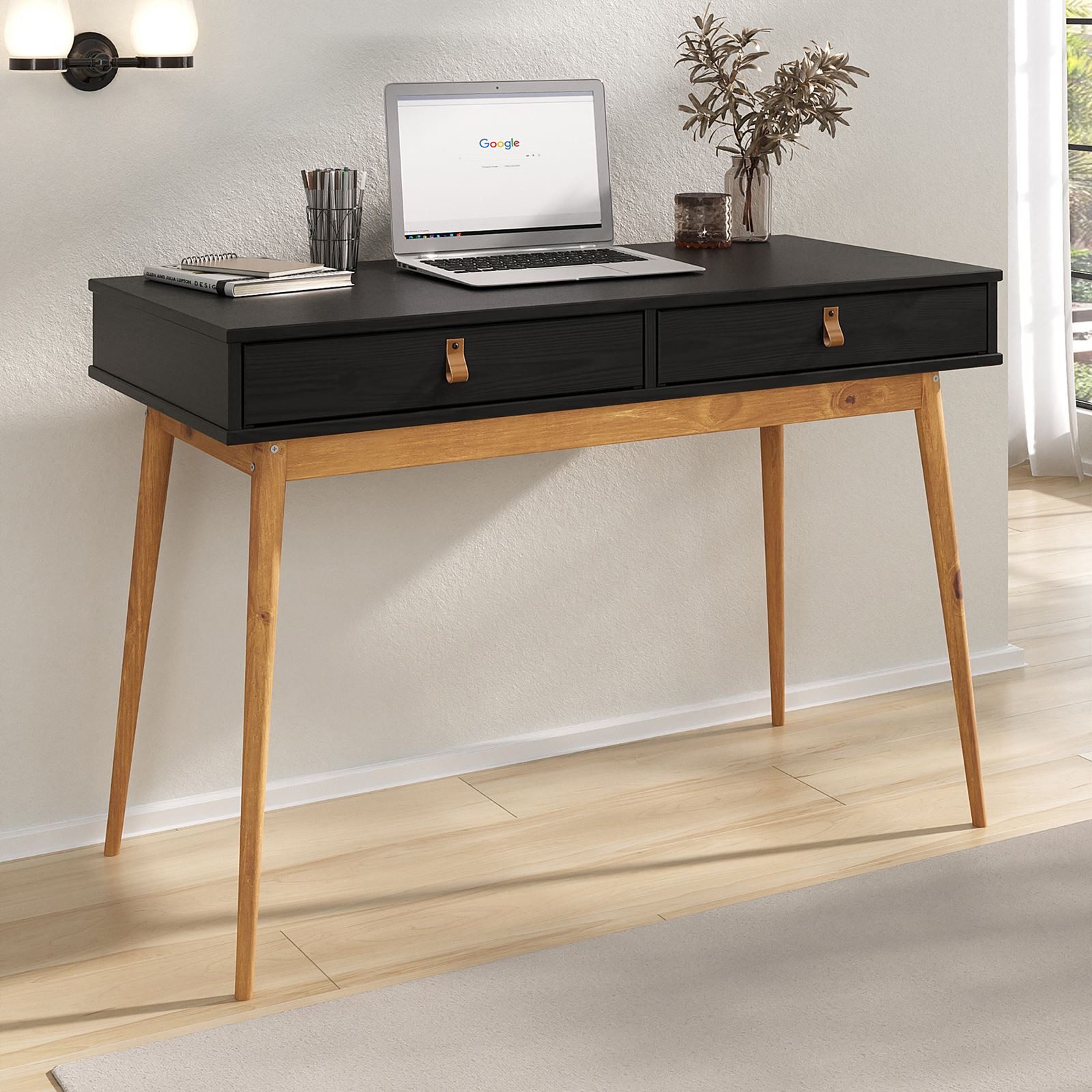 IDIMEX Schreibtisch WANDA, Bürotisch mit Schubladen Homeoffice Tisch Massiv günstig online kaufen