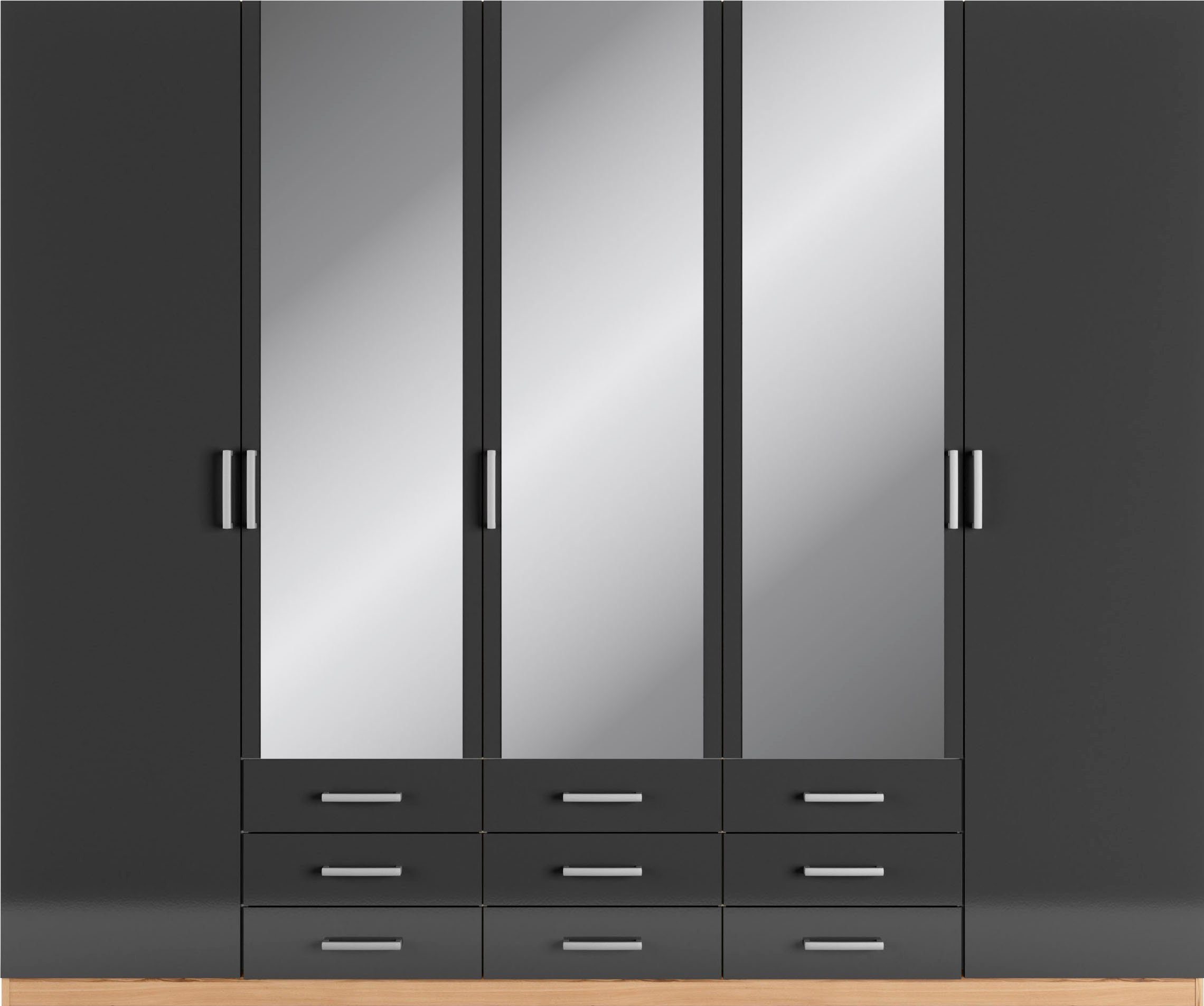 priess Kleiderschrank Amsterdam, viel Stauraum durch viele Schubkästen mit oder ohne LED-Beleuchtung