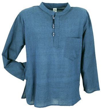Guru-Shop Hemd & Shirt Nepal Fischerhemd, Goa Hippie Hemd, Yogahemd,.. Ethno Style, alternative Bekleidung