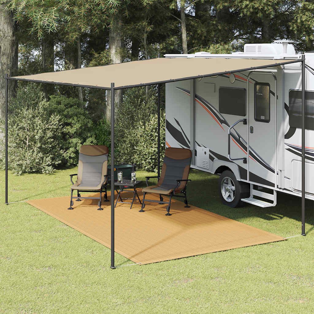 vidaXL Zeltteppiche, Zeltteppich Sandfarbe 250x350 cm HDPE