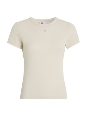 Tommy Jeans Curve T-Shirt Slim Essential Rib Große Größen