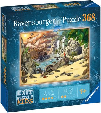 Ravensburger Puzzle EXIT, Puzzle Kids Das Piratenabenteuer, 368 Puzzleteile, FSC® - schützt Wald - weltweit; Made in Germany