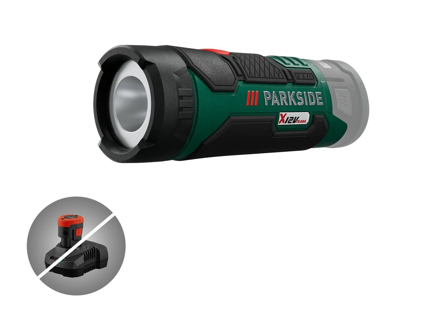 Parkside Taschenlampe 12 V Akku-Werkstatthandlampe PTSA 12, ohne Akku und Ladegerät