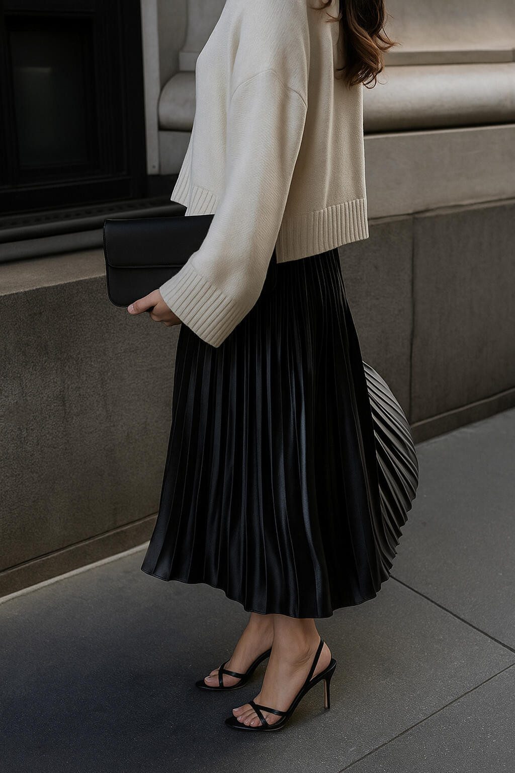 touche prive Zipfelrock Elastisch Taille Maxi Faltenrock Damen, Elegant Pli günstig online kaufen