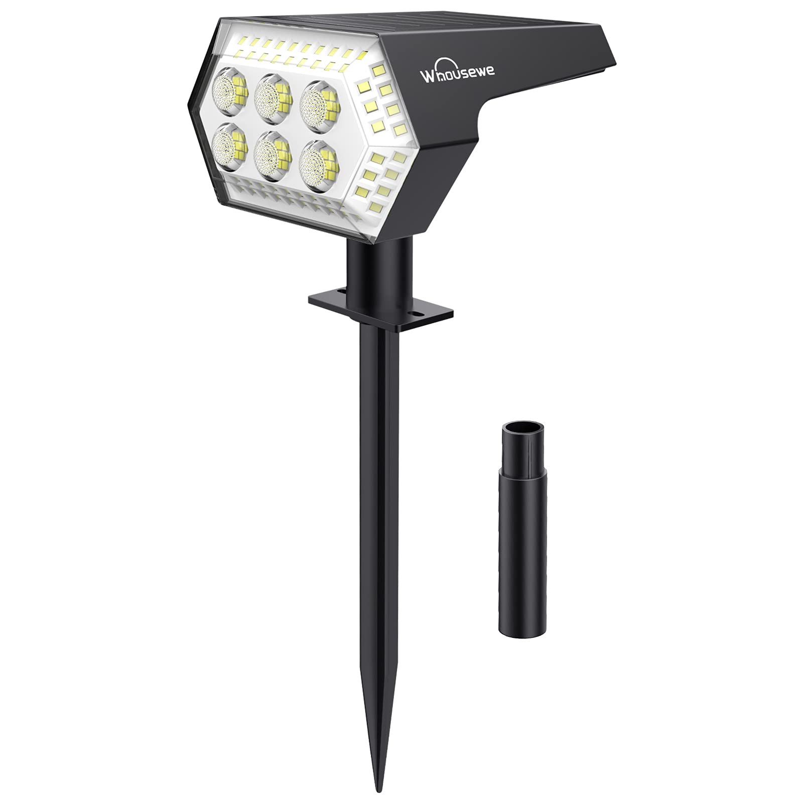 Solarandmore LED Solarleuchte Solarleuchten Garten, 108 LED Solarstrahler IP65 Wasserdicht, 1er-Pack