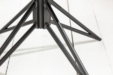 riess-ambiente Esszimmerstuhl ETERNITY senfgelb / schwarz, Esszimmer · Samt · Metall · mit Armlehne · 180° drehbar · Retro