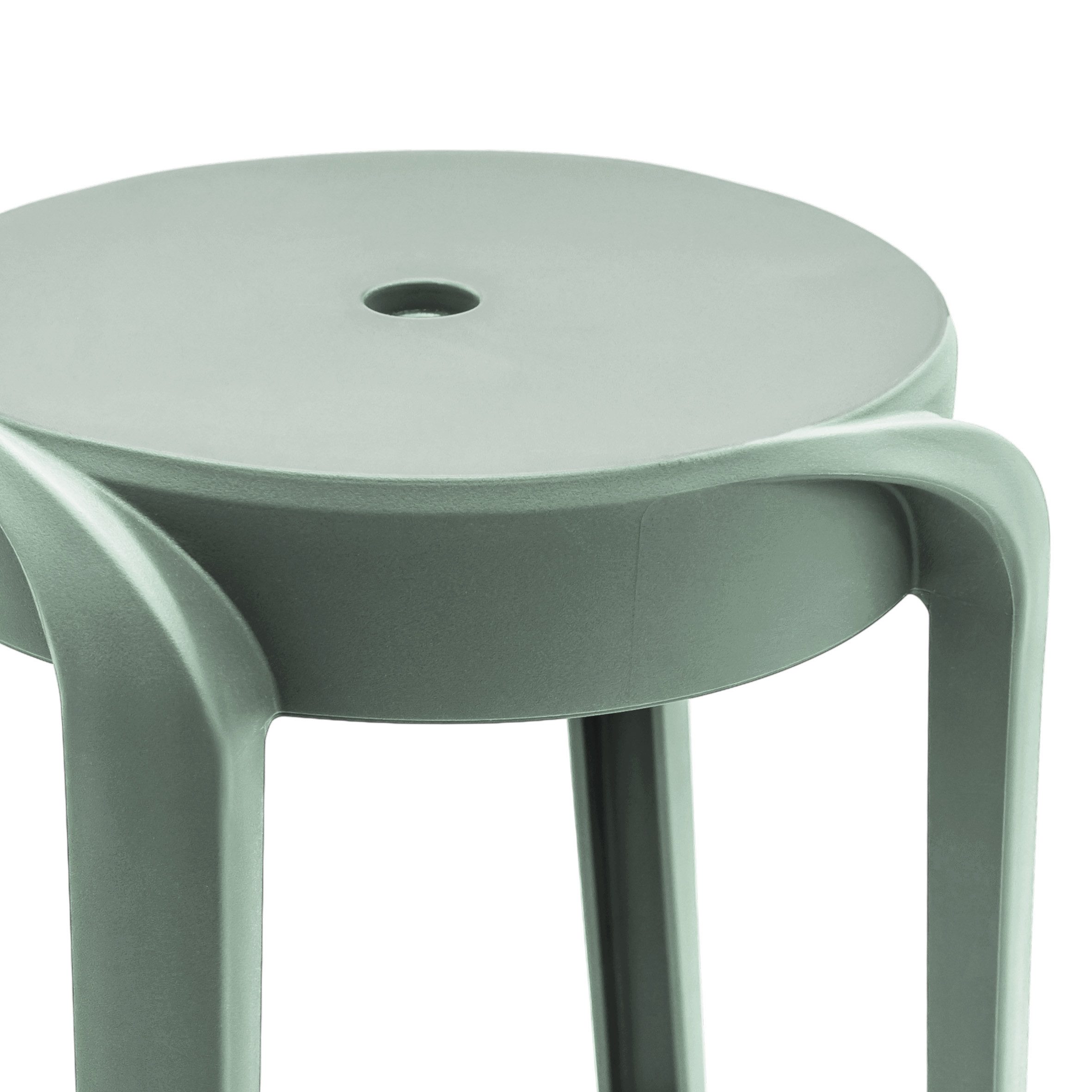 Spetebo Hocker Kunststoff Sitzhocker 46 x 30 cm (stapelbar, 1 St., bis 120 kg), Mehrzweck Hocker im modernen Design