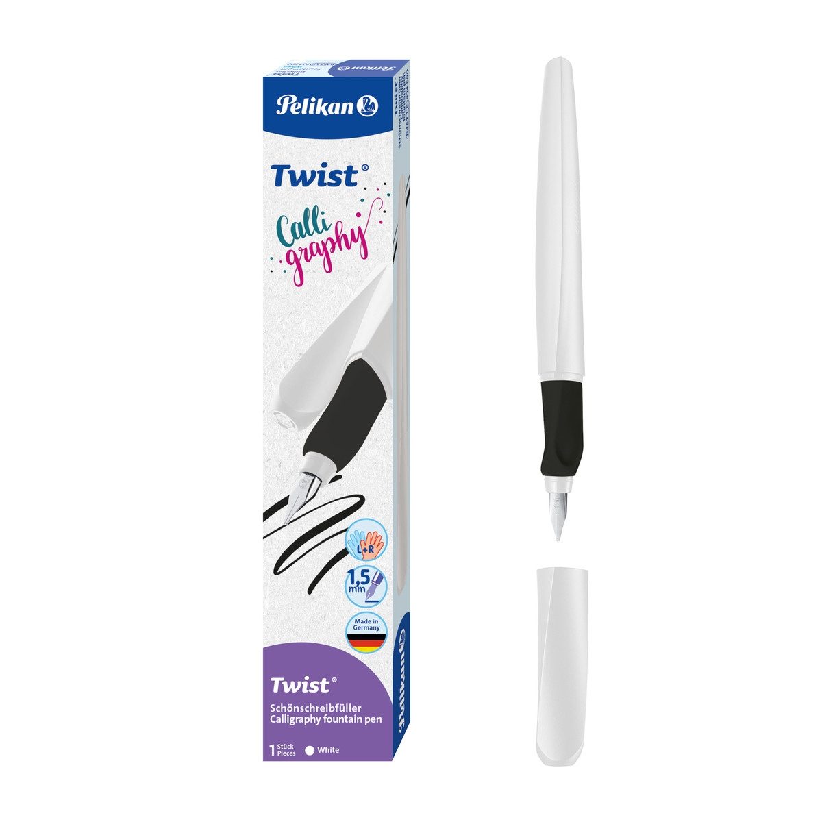 HAMELIN PAPERBRANDS Füller Pelikan Füller Twist Calligraphie white