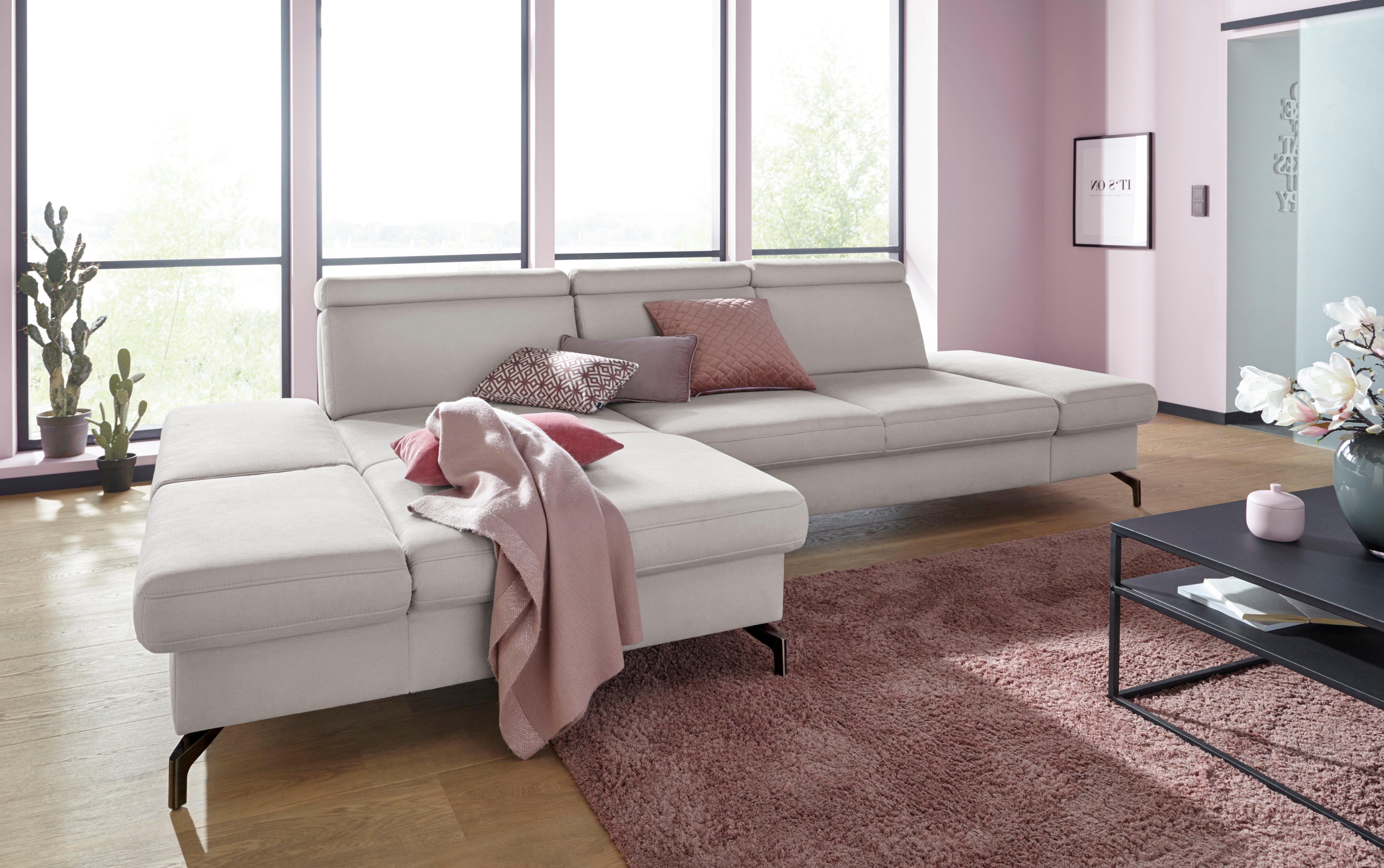 sit&more Ecksofa Brisbane L-Form, Fußhöhe 12 günstig online kaufen
