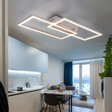 Globo LED Deckenleuchte, LED-Leuchtmittel fest verbaut, Warmweiß, LED Deckenlampe Wohnzimmerleuchte Deckenleuchte