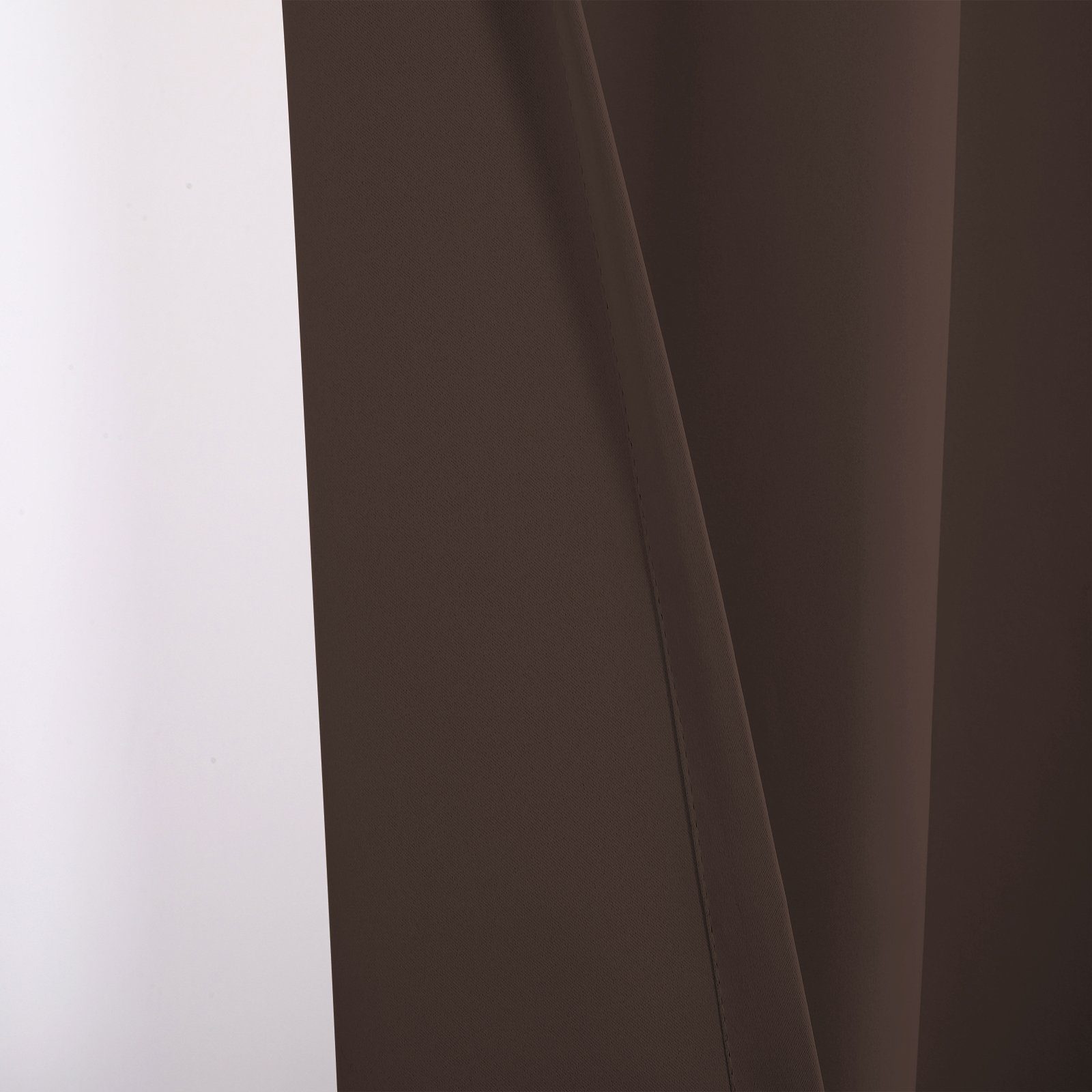 Vorhang, Deko, Haus Türvorhang, isoliert und St), Blickdicht Sunicol, (1 Braun Ösen abdunkelnd, 132x244cm thermisch Türvorhang 132x203cm /
