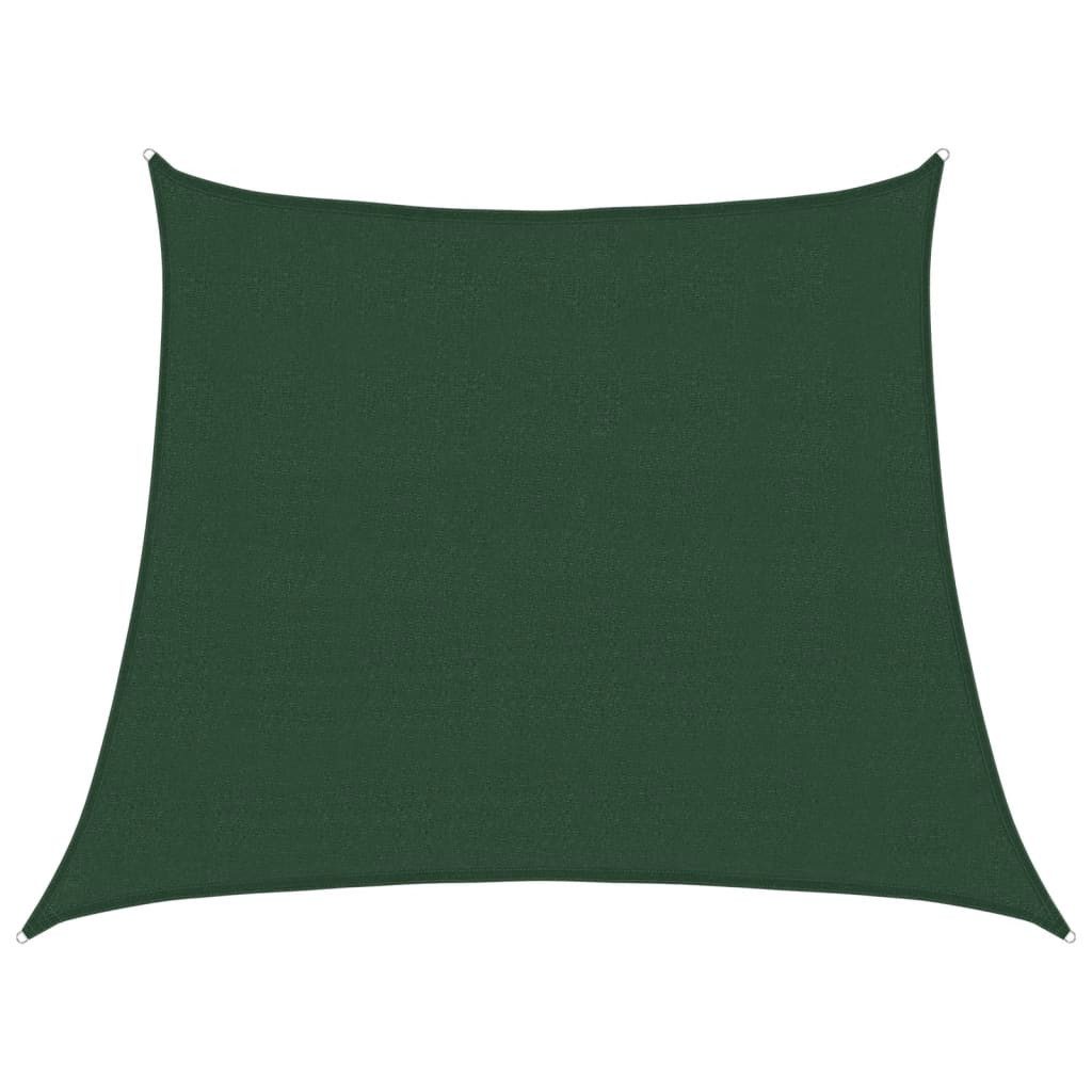 vidaXL Sonnensegel Sonnensegel 160 g/m² Dunkelgrün 3/4x3 m HDPE, (1-tlg)