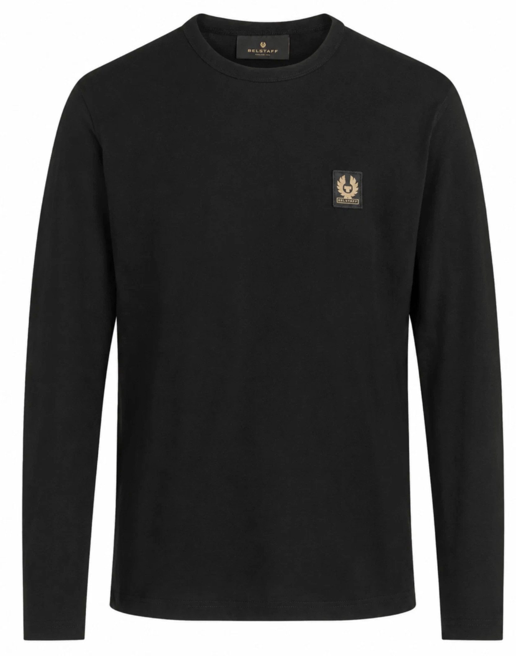 Belstaff Longsleeve T-Shirt London Retro Phoenix Patch Iconic Tee Modern Cut (1-tlg) Ideal für Alltag, Business Casual und Freizeit