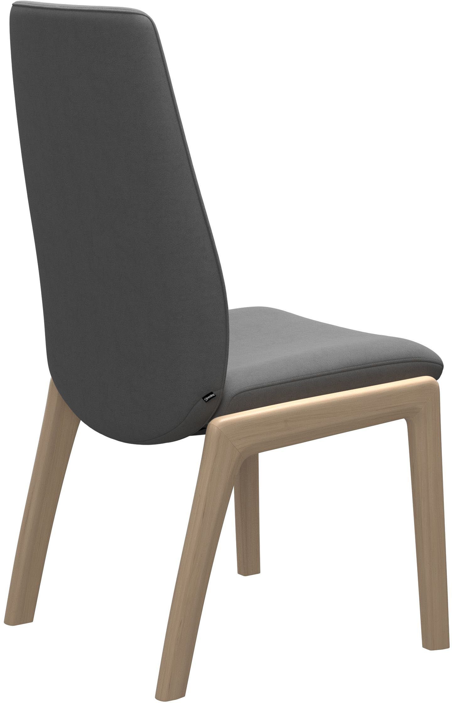 Laurel, mit Stressless® Größe Back, abgerundeten High Polsterstuhl Beinen Schwarz L, in