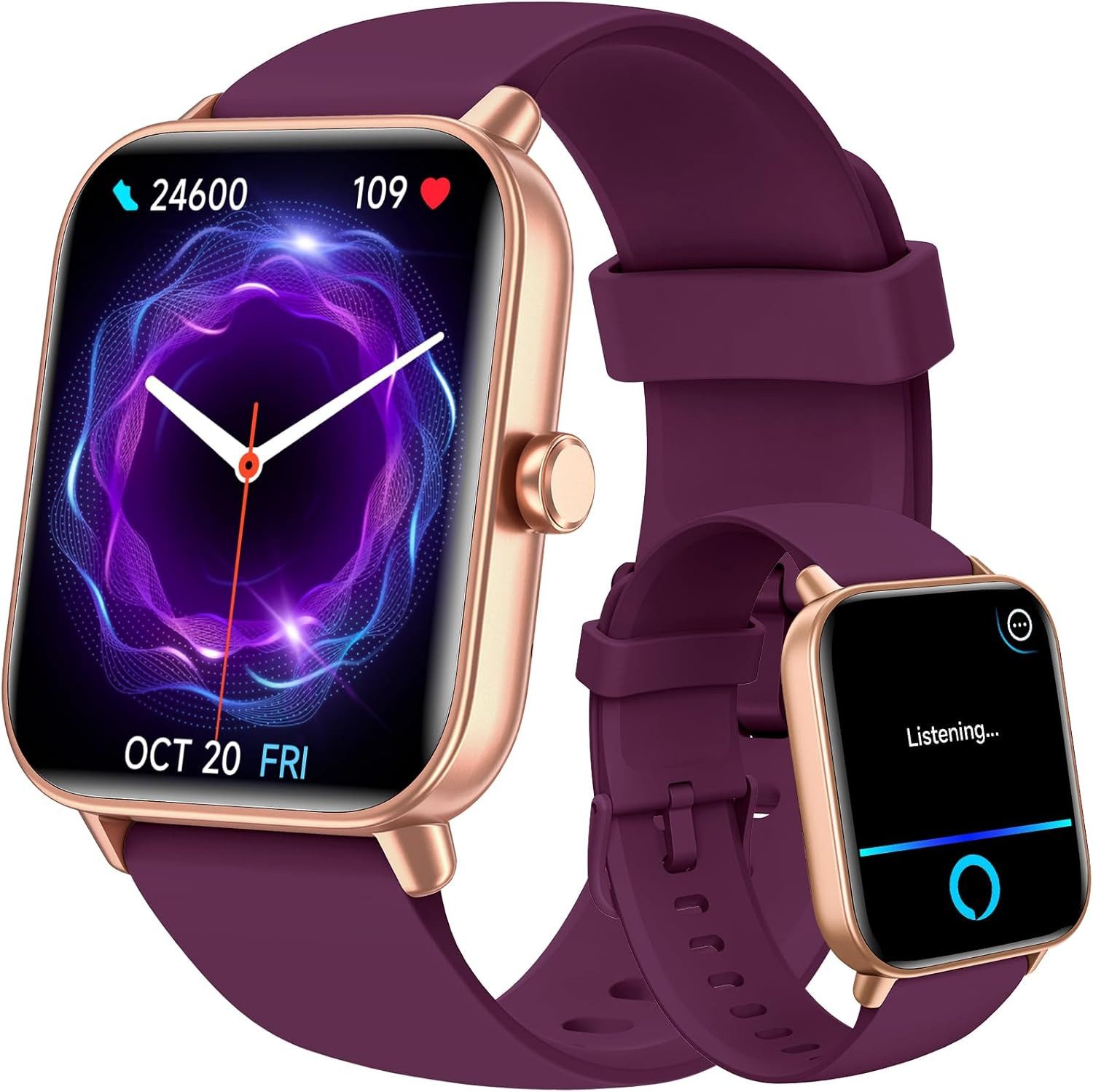 GYDOM IDW20 Smartwatch (4.8 cm, android ios), Smartwatch mit 1.91 Zoll HD Display Bluetooth Telefonie