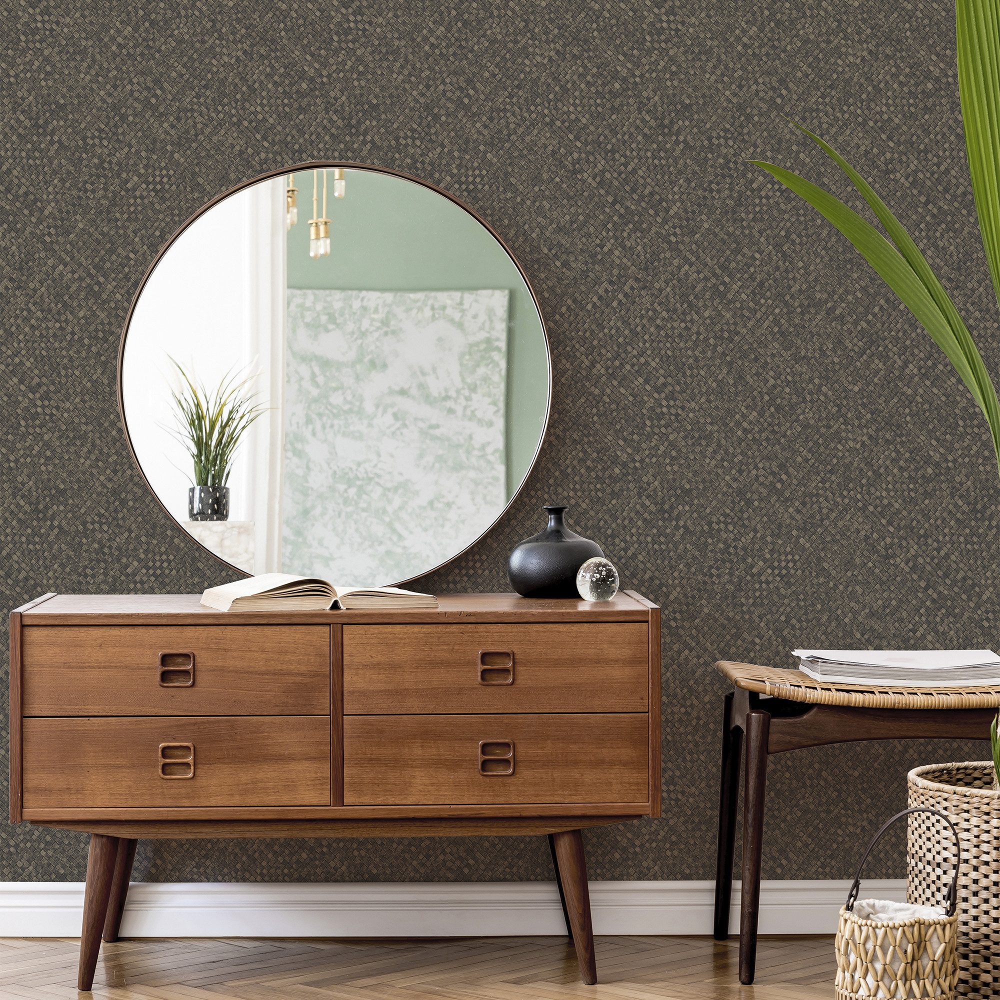 Easy Decor Vliestapete 3D Textur Effekt, texturiert, Holz, (1 St), Design Tapeten
