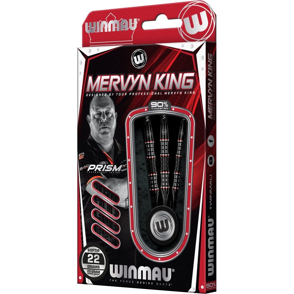 Softdarts Winmau Mervyn King S.E. 2440-20g Softdarts für Profis.