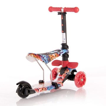 Lorelli Cityroller Kinderroller Smart 2 in 1, Smart PU Räder leuchten klappbar verstellbar