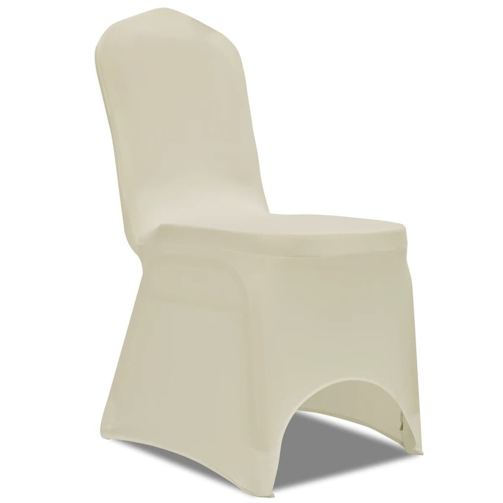 Hussen-Set 50 x Stuhlhusse Stretchhusse cremefarben