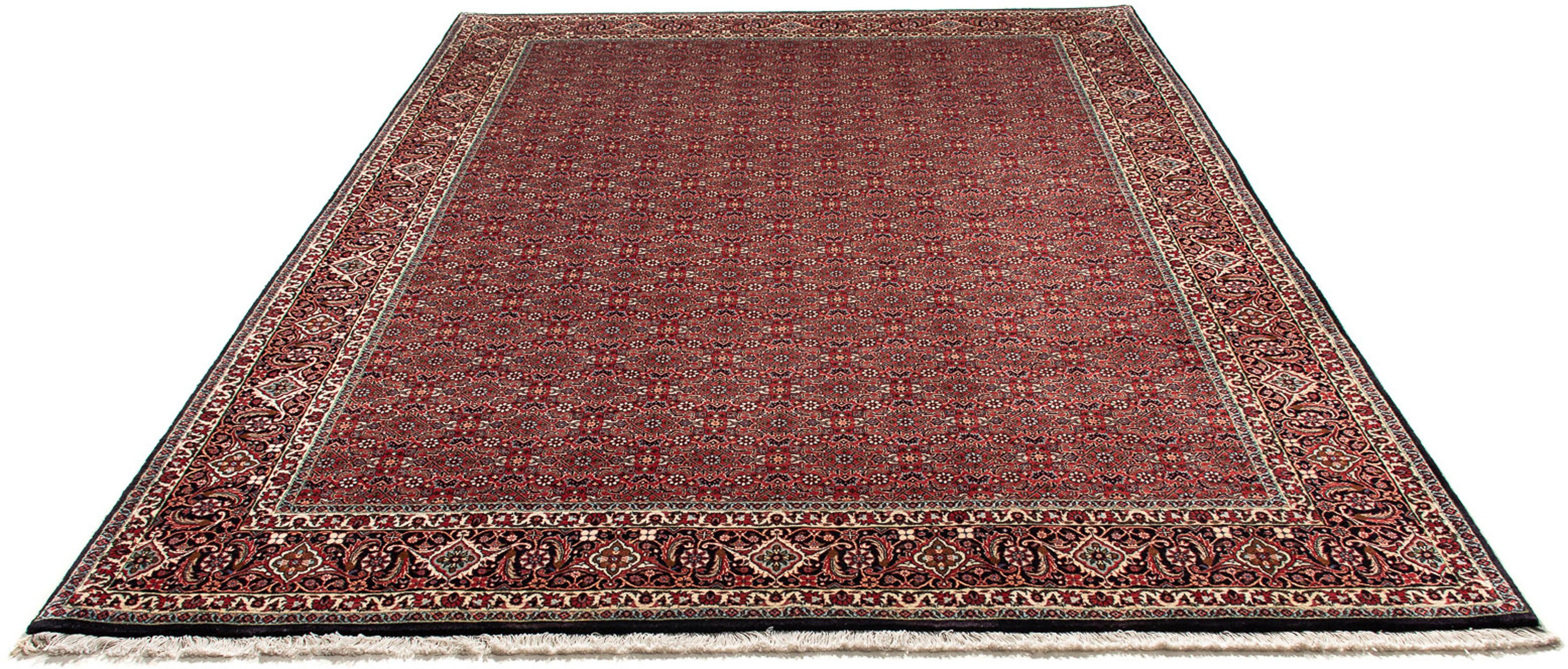 Orientteppich Perser - Bidjar - 300 x 206 cm - hellrot, morgenland, rechteckig, Höhe: 15 mm, Wohnzimmer, Handgeknüpft, Einzelstück mit Zertifikat
