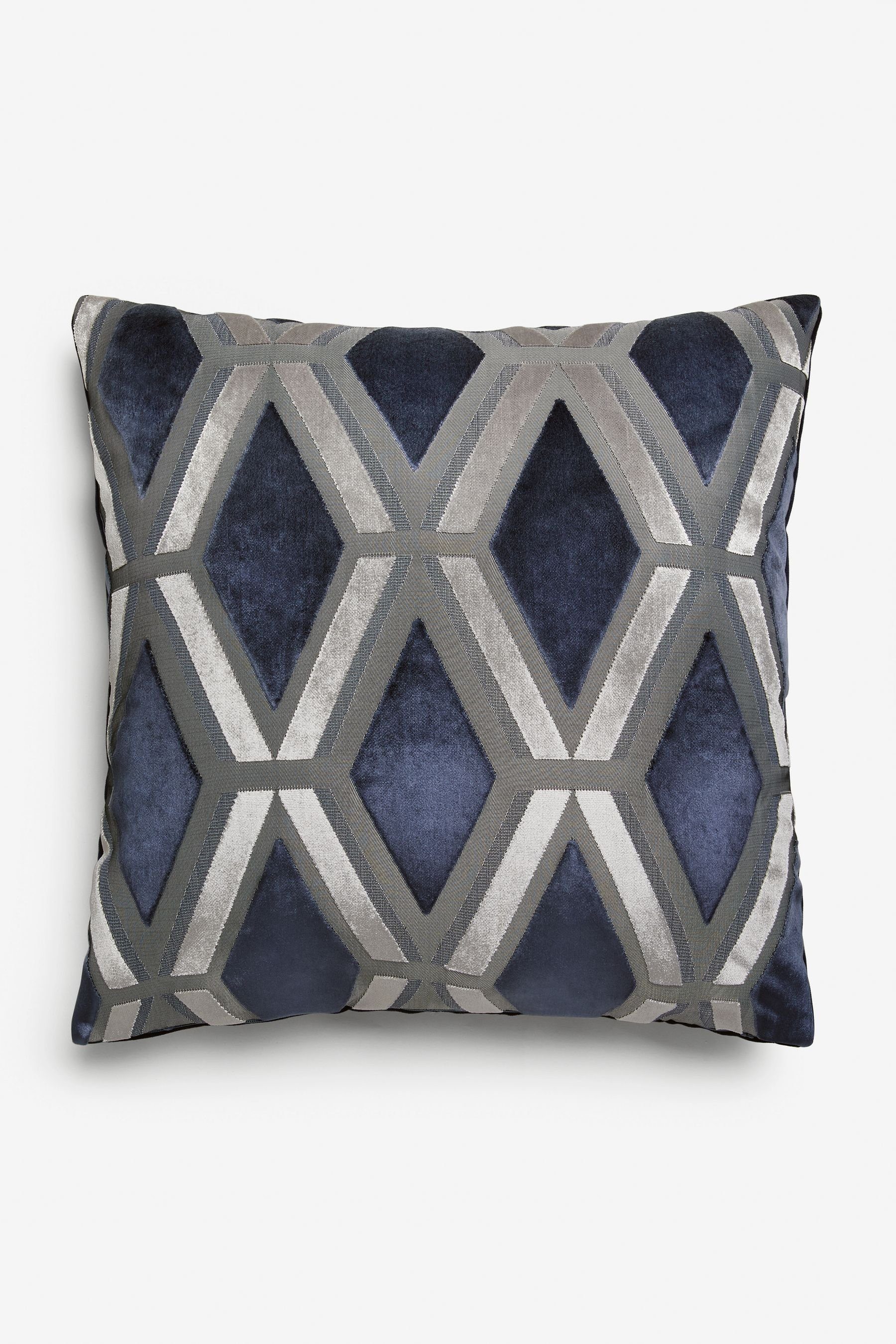 Next Dekokissen Collection Luxe Samtkissen mit Geoprint